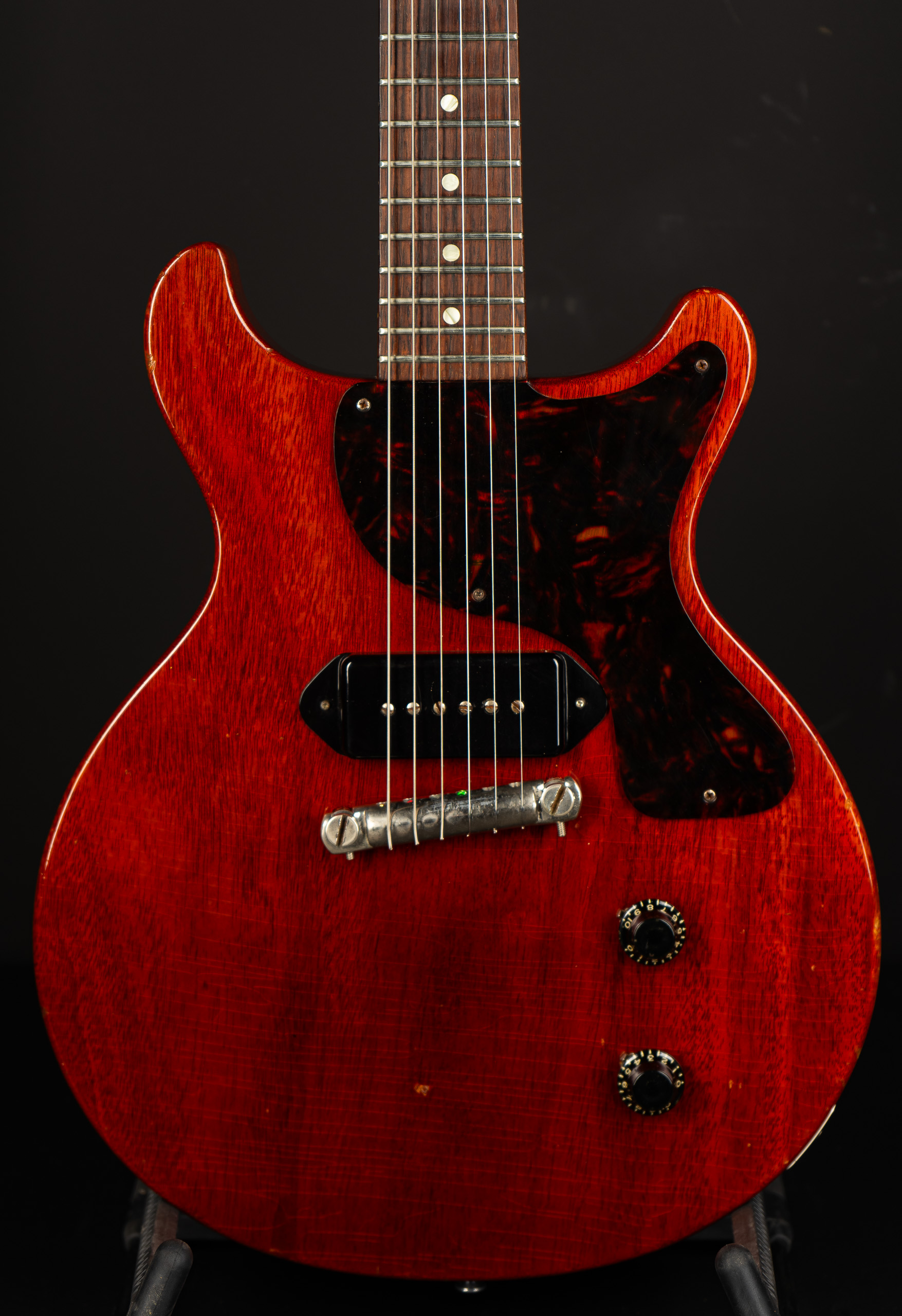 1958 Gibson Les Paul Junior Double Cut – Cherry – GuitarPoint