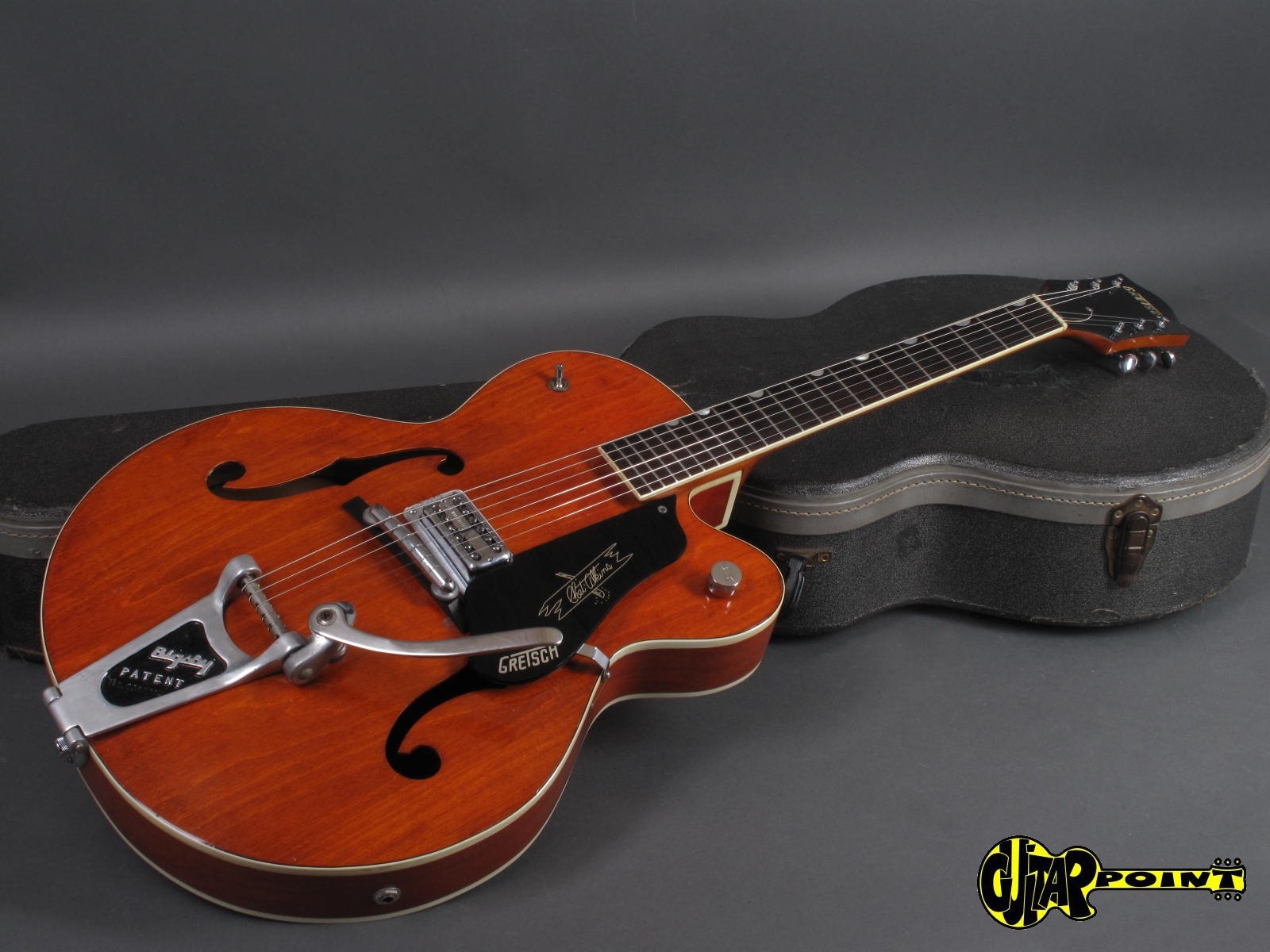 1958 Gretsch 6119 Chet Atkins Tennessee Rose – Orange – GuitarPoint