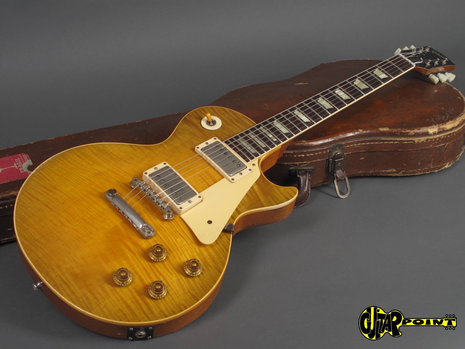 1959 Gibson Les Paul Standard Sunburst Flamey Guitarpoint 6800