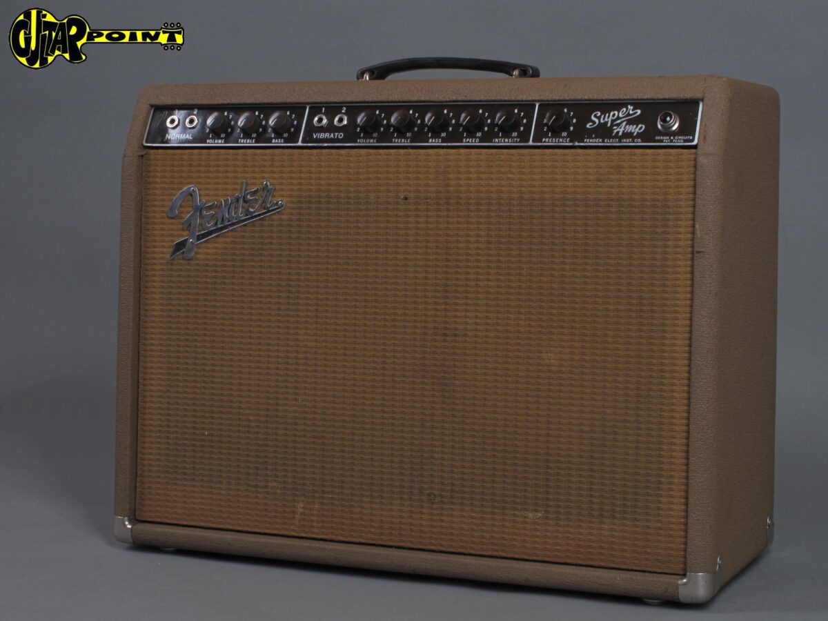 1961 Fender Super Amp "Brownface" 2x10" GuitarPoint