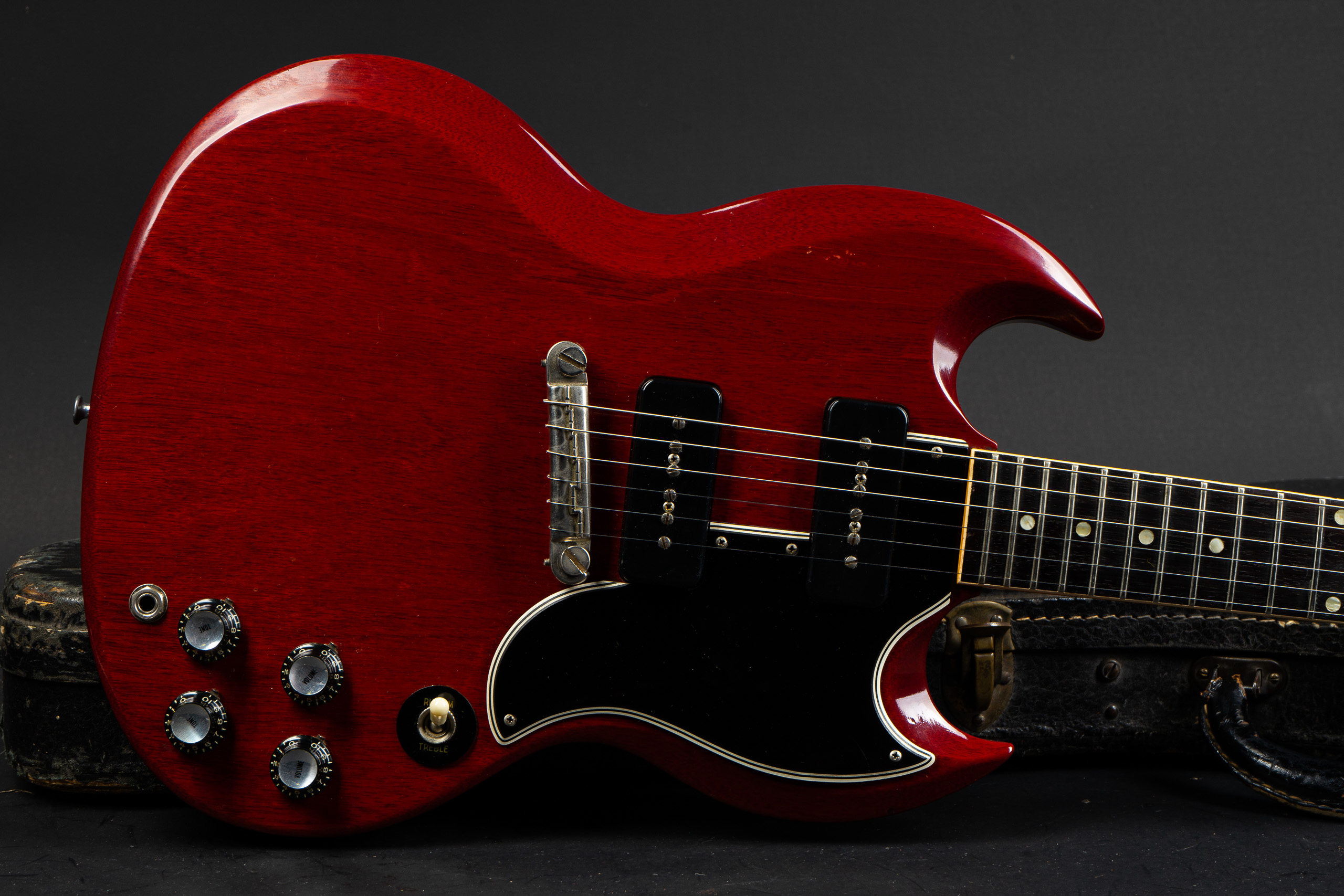 Gibson 60-'70s Vintage SG Special Cherry 1962 Gibson SG Special - Cherry - GuitarPoint