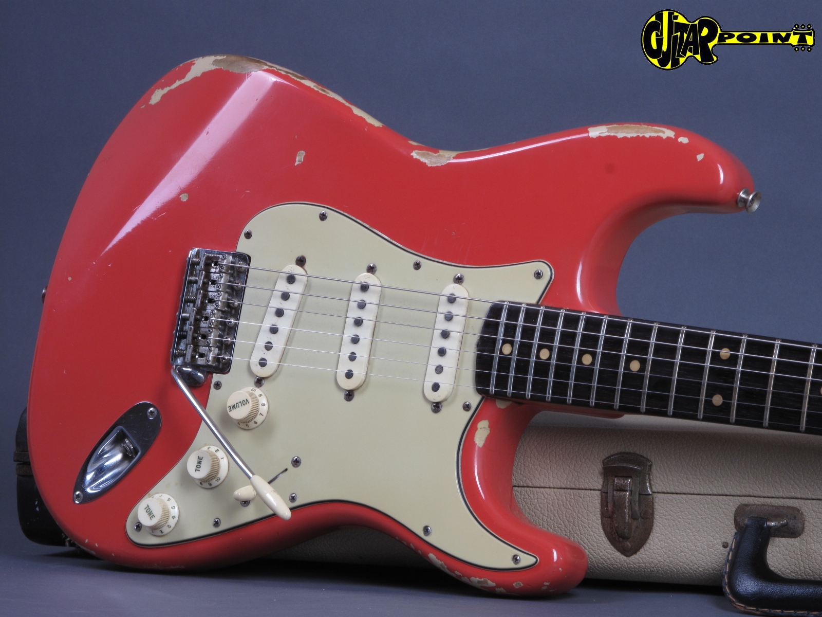 maksimum Uforglemmelig Brig 1963 Fender Stratocaster – Fiesta Red – GuitarPoint