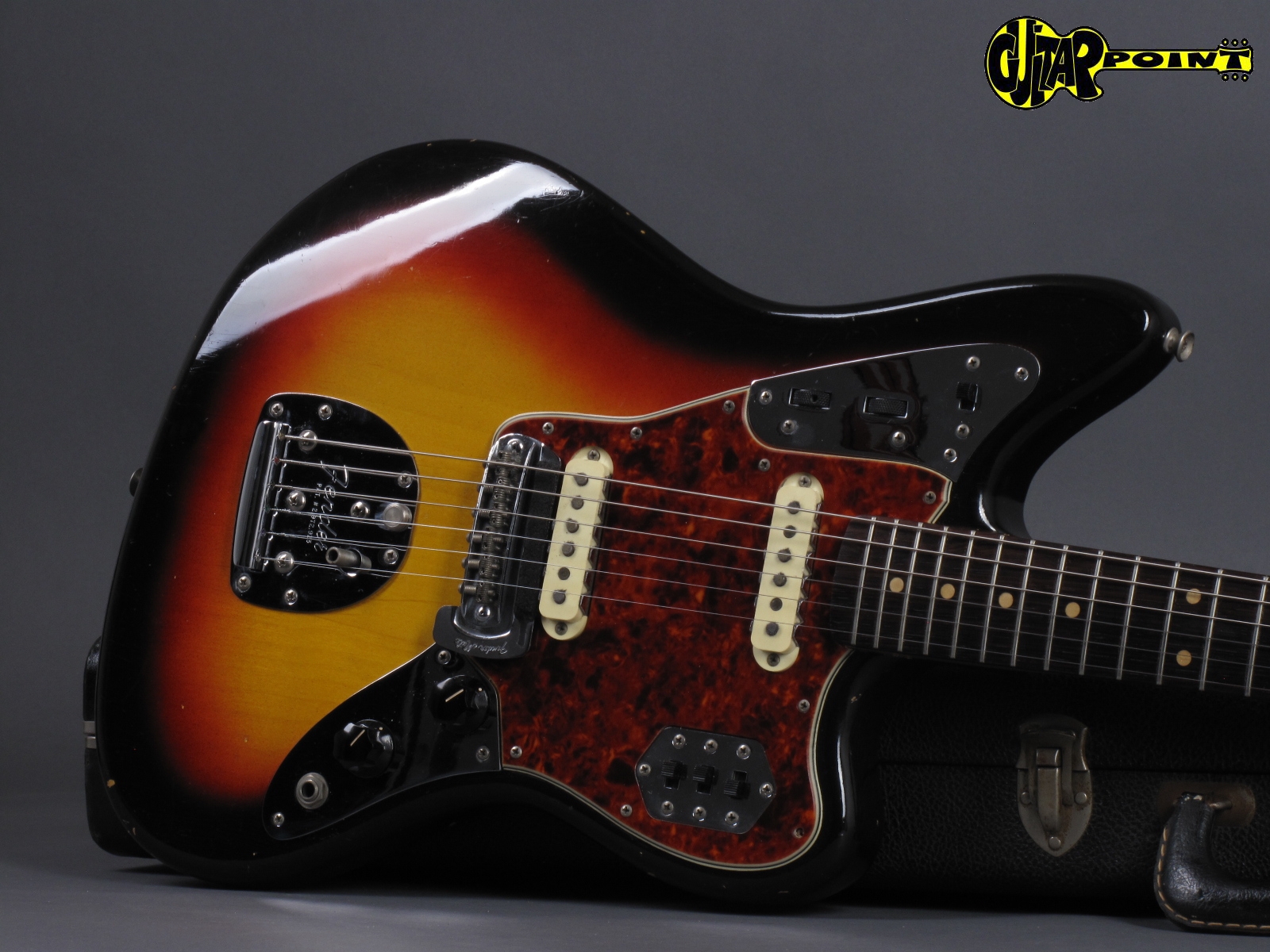 1964 Fender Jaguar 3tone Sunburst GuitarPoint