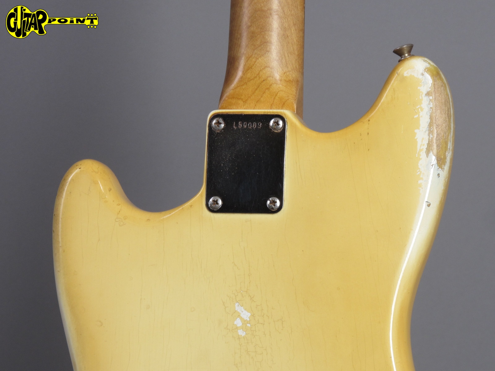 1964 Fender Mustang Olympic White Guitarpoint 5193