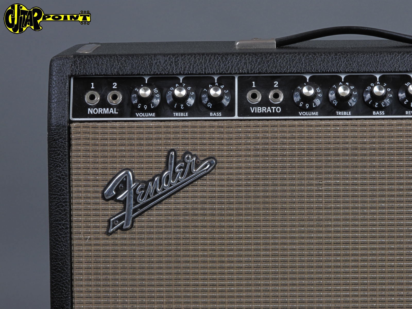 1965 Fender Deluxe Reverb “Blackface” Amplifier – GuitarPoint