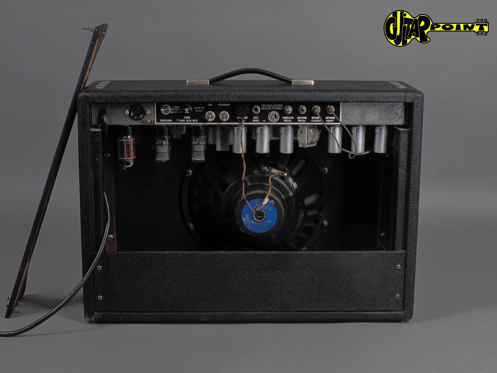 1965 Fender Deluxe Reverb “Blackface” Amplifier – GuitarPoint