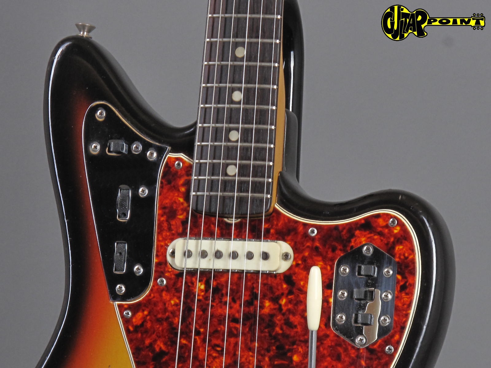 1965 Fender Jaguar 3tone Sunburstclean !!! GuitarPoint