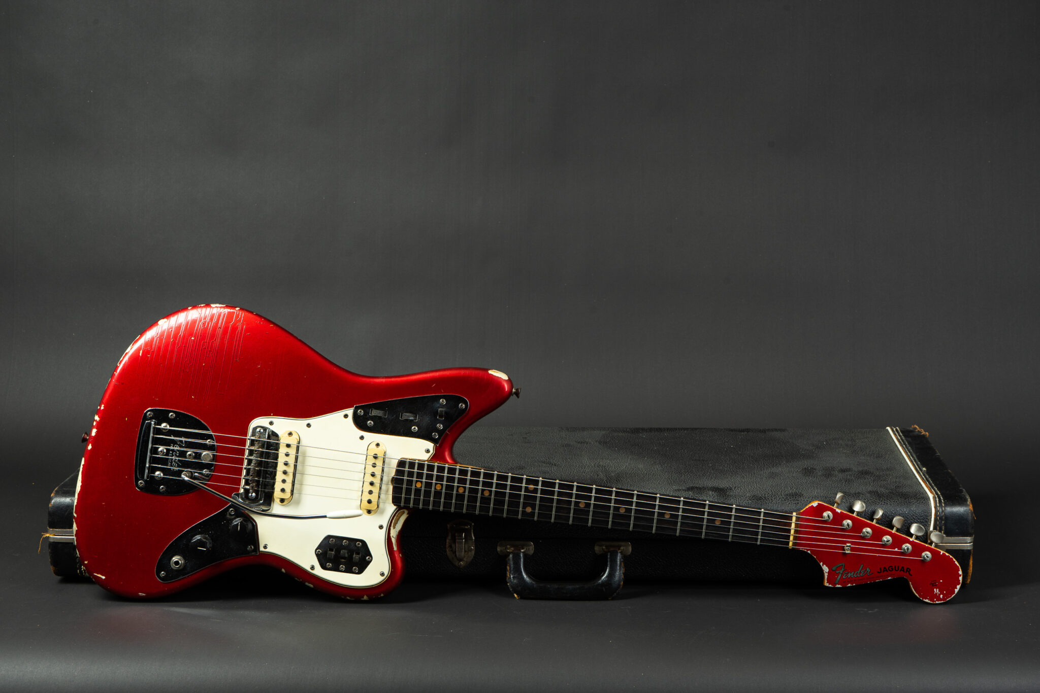 美品 Fender Jaguar レッド 1965 Fender Jaguar Candy Apple Red