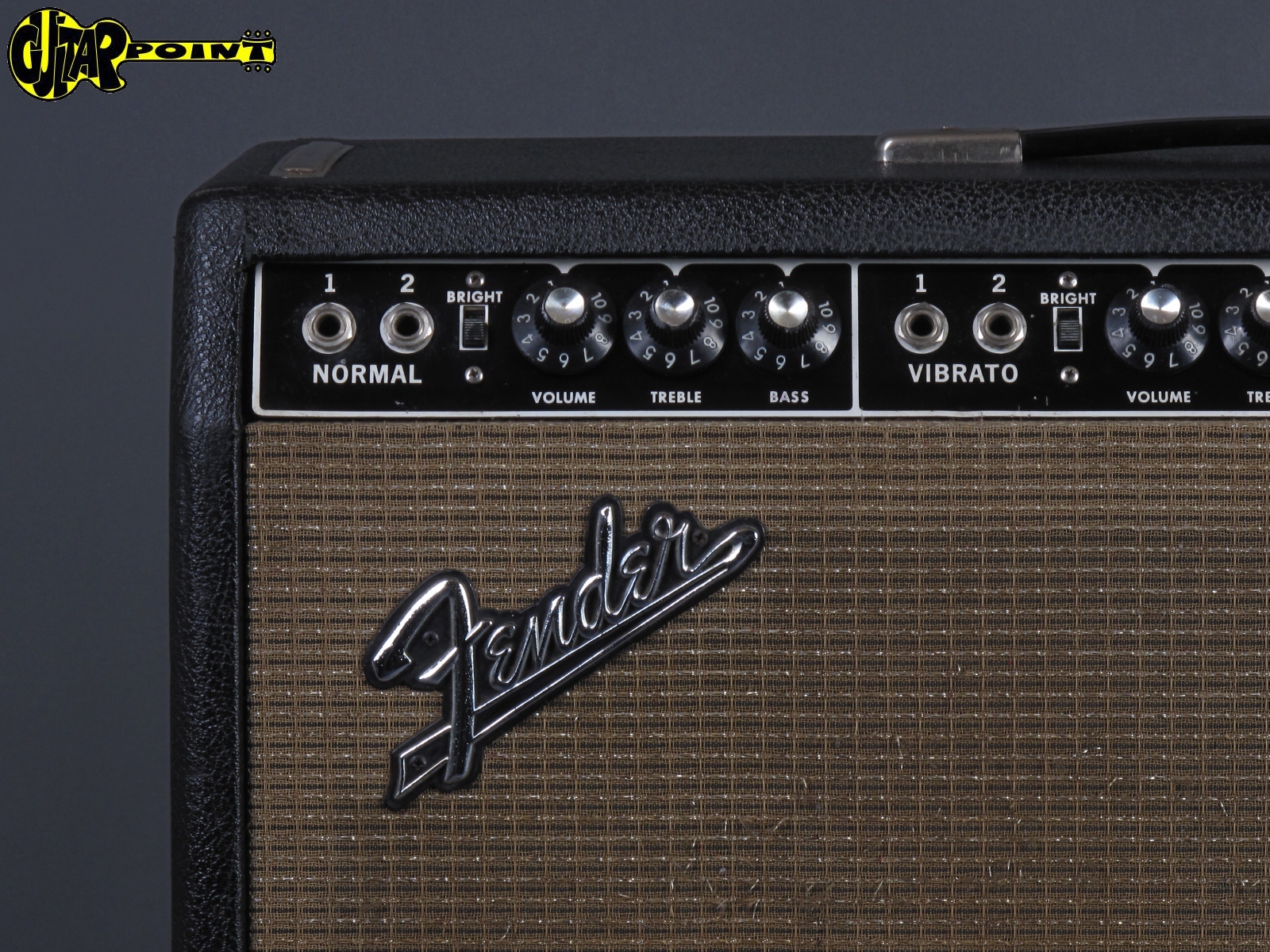 1965 Fender Super Reverb 4×10″ “Blackface” Amp – GuitarPoint