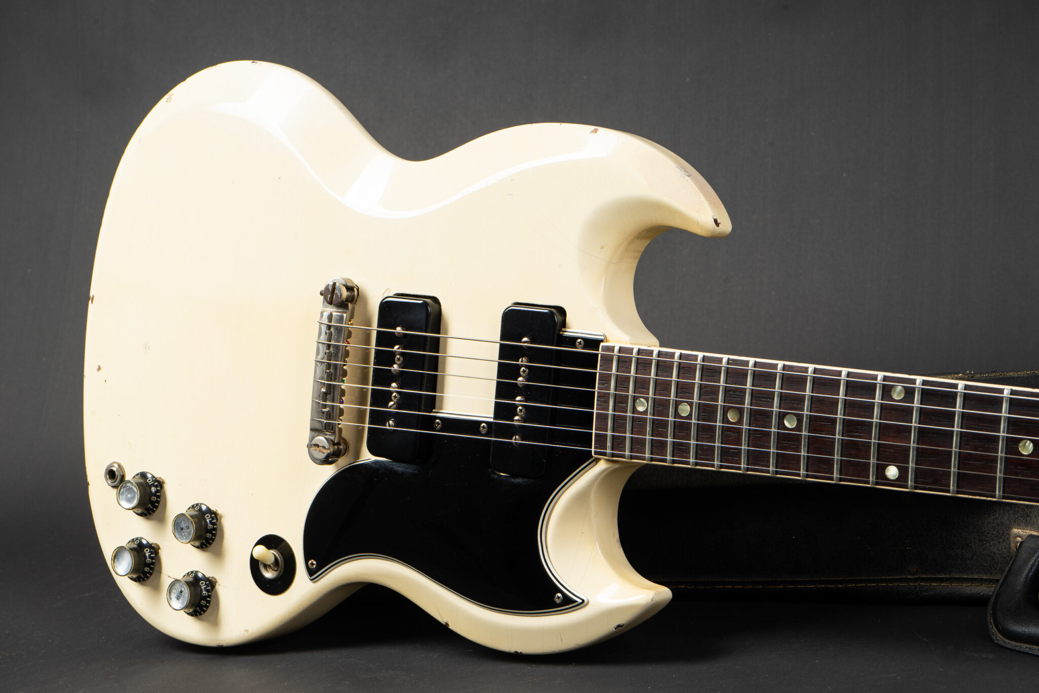 SG エレキギター　vintage white 1965 Gibson SG Standard Vintage Guitar Polaris White w/ Pat
