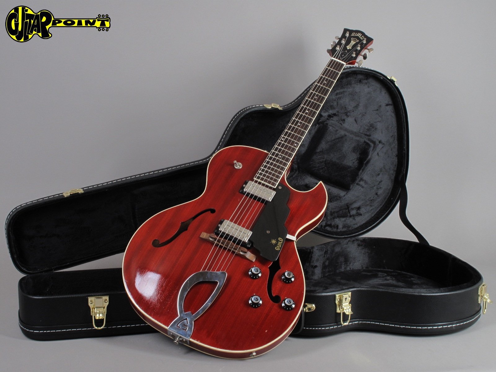 1965 Guild Starfire II – Cherry – GuitarPoint