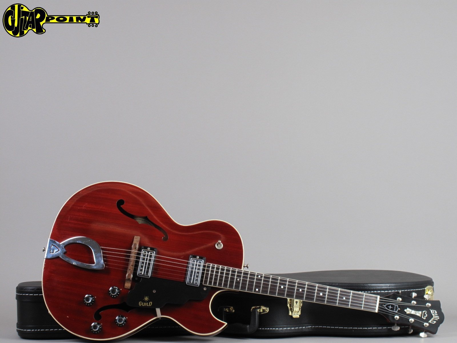 1965 Guild Starfire II – Cherry – GuitarPoint