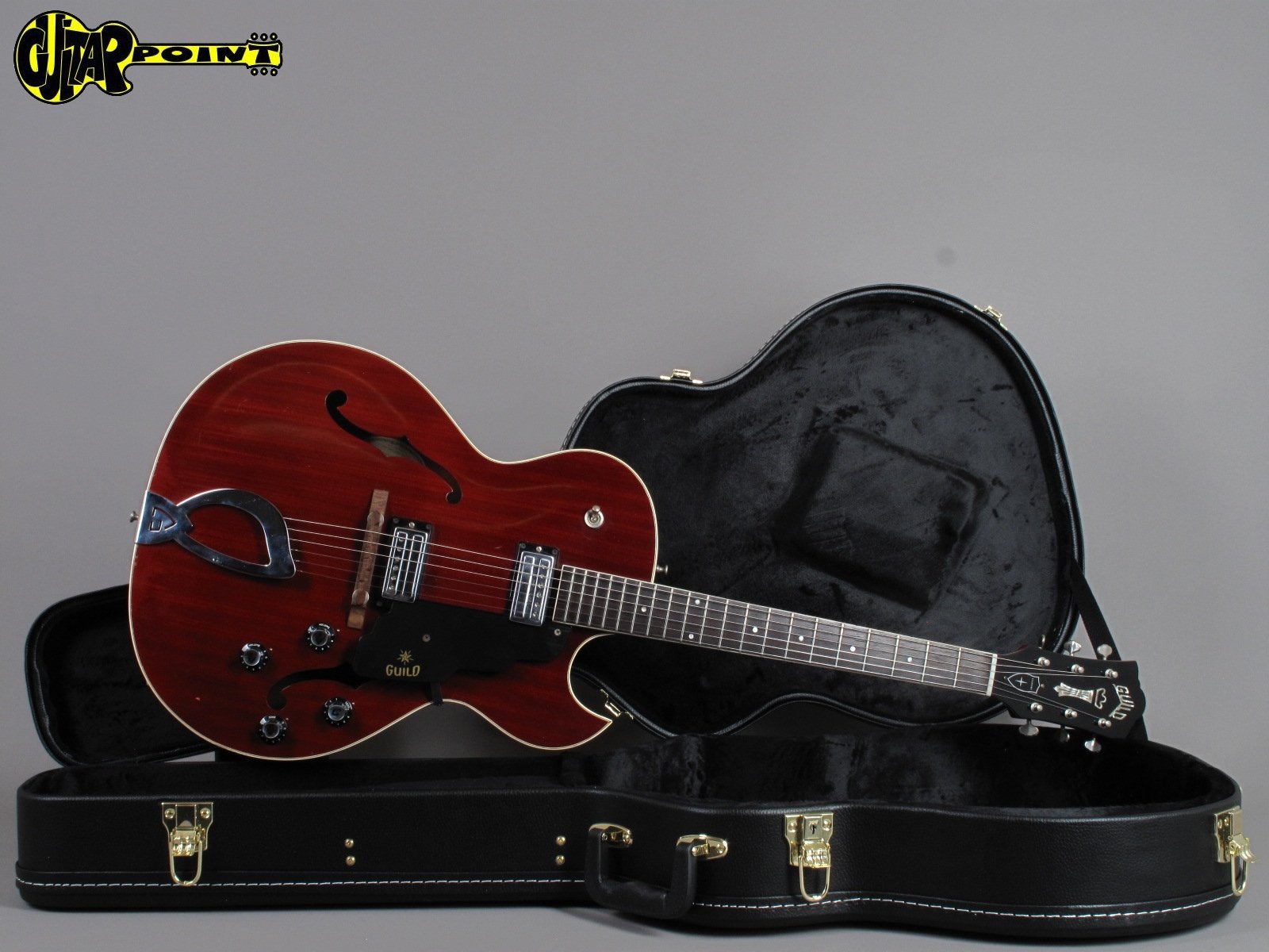 1965 Guild Starfire II – Cherry – GuitarPoint