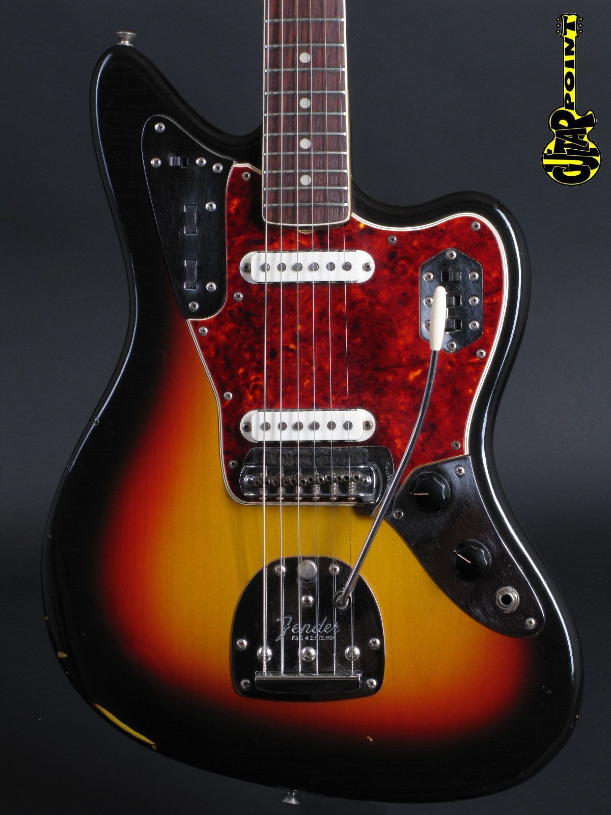1966 Fender Jaguar 3tone Sunburst GuitarPoint