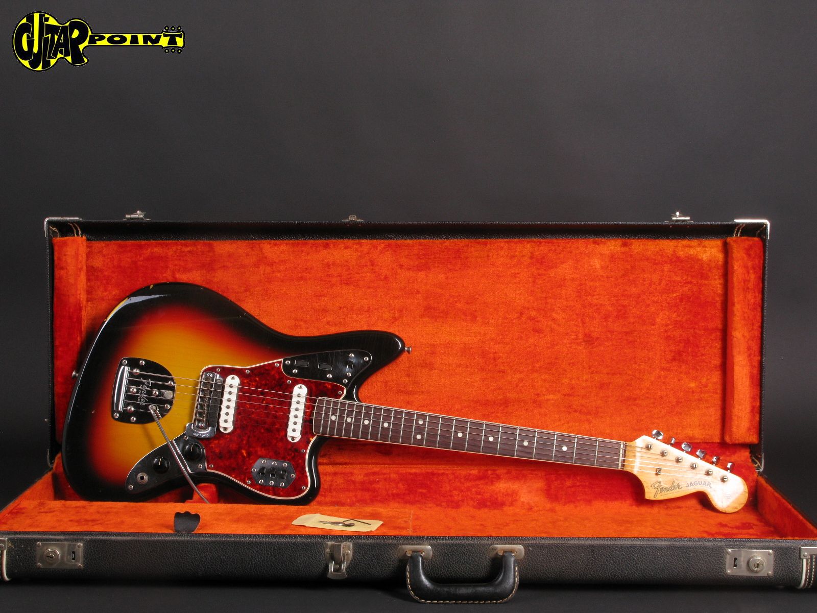 1966 Fender Jaguar 3tone Sunburst GuitarPoint