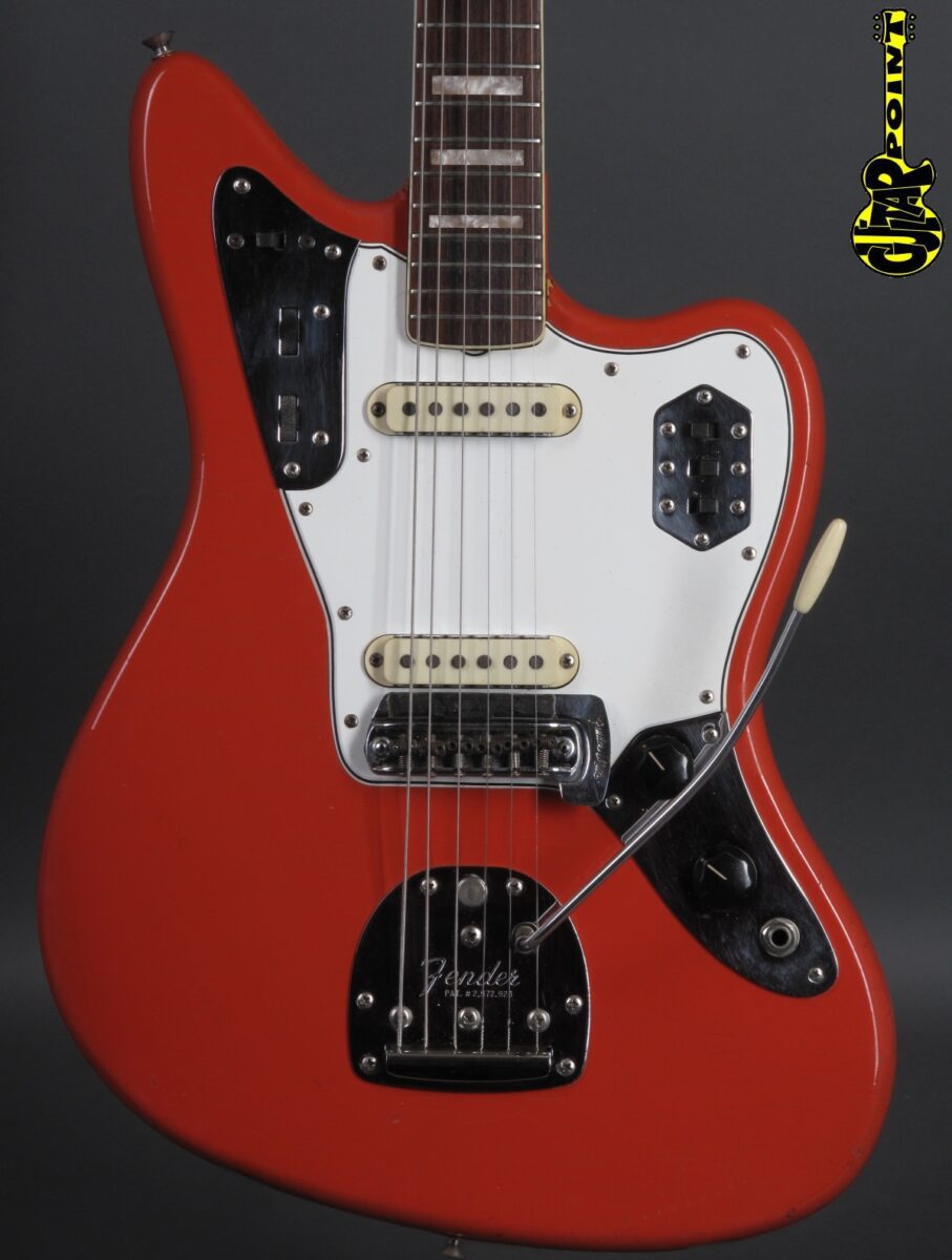 1966 Fender Jaguar Fiesta Redmatching headstock! GuitarPoint