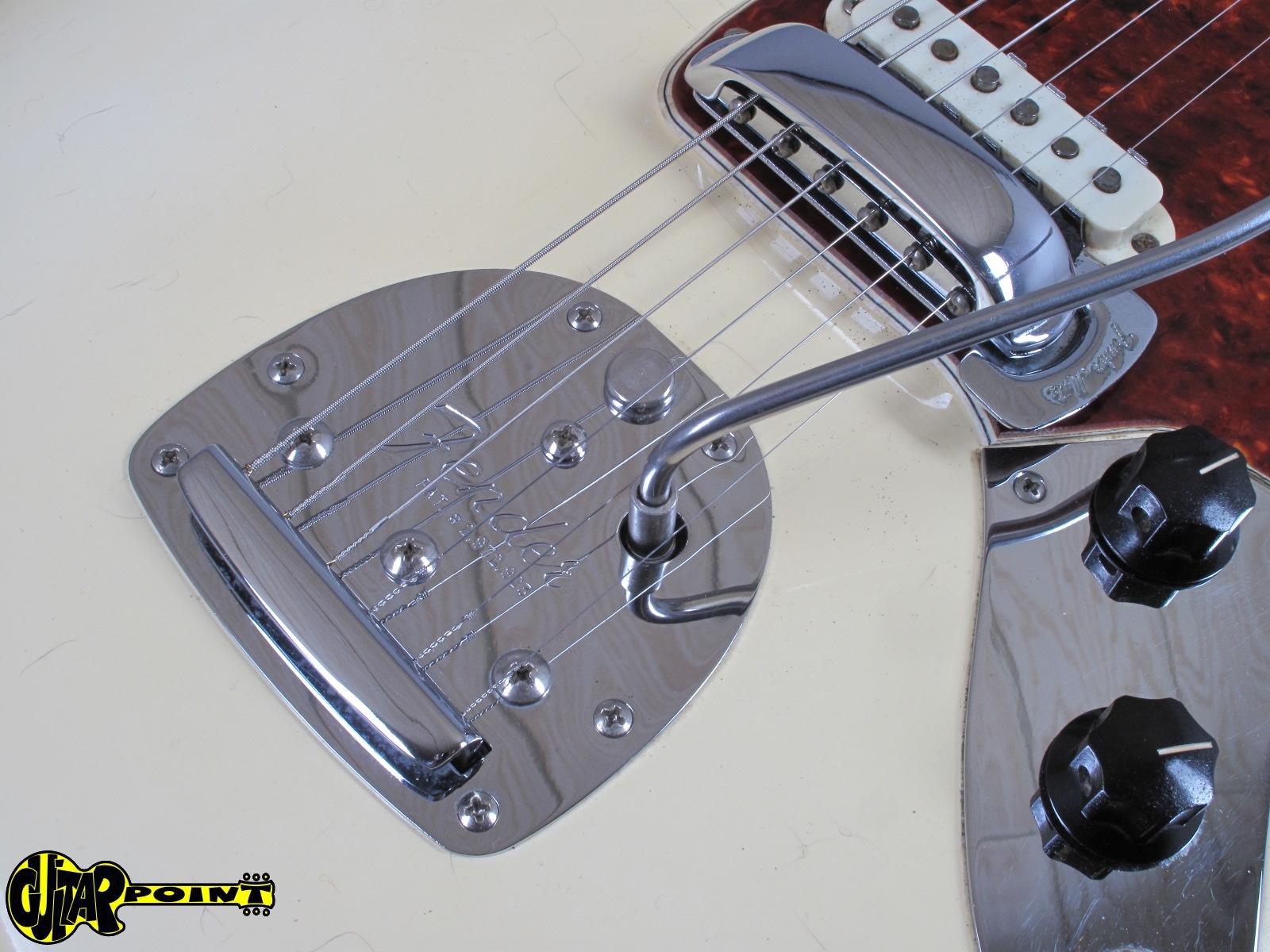 1966 Fender Jaguar – Olympic White – GuitarPoint