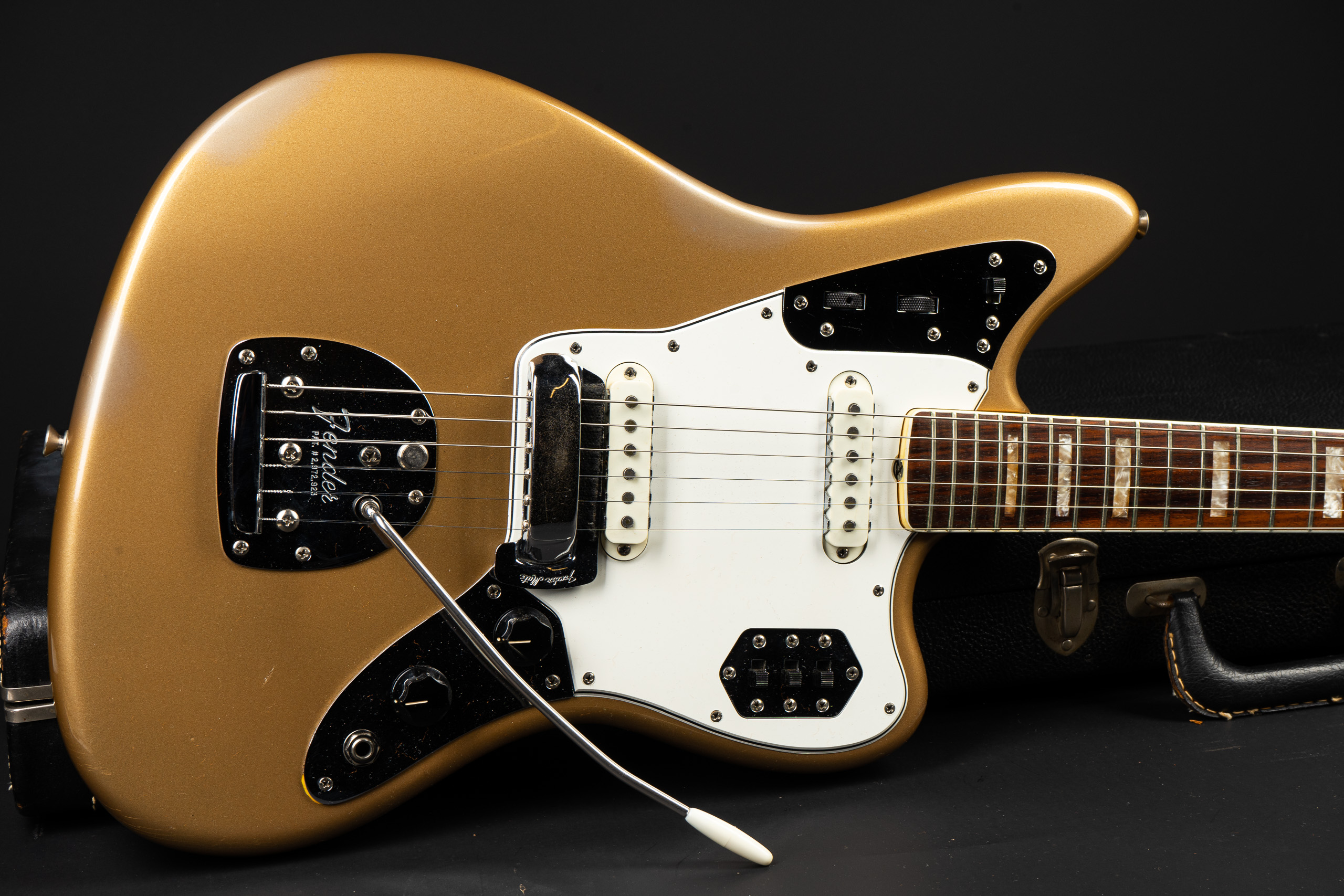 1966 Fender Jaguar - Firemist Gold exc+ - GuitarPoint