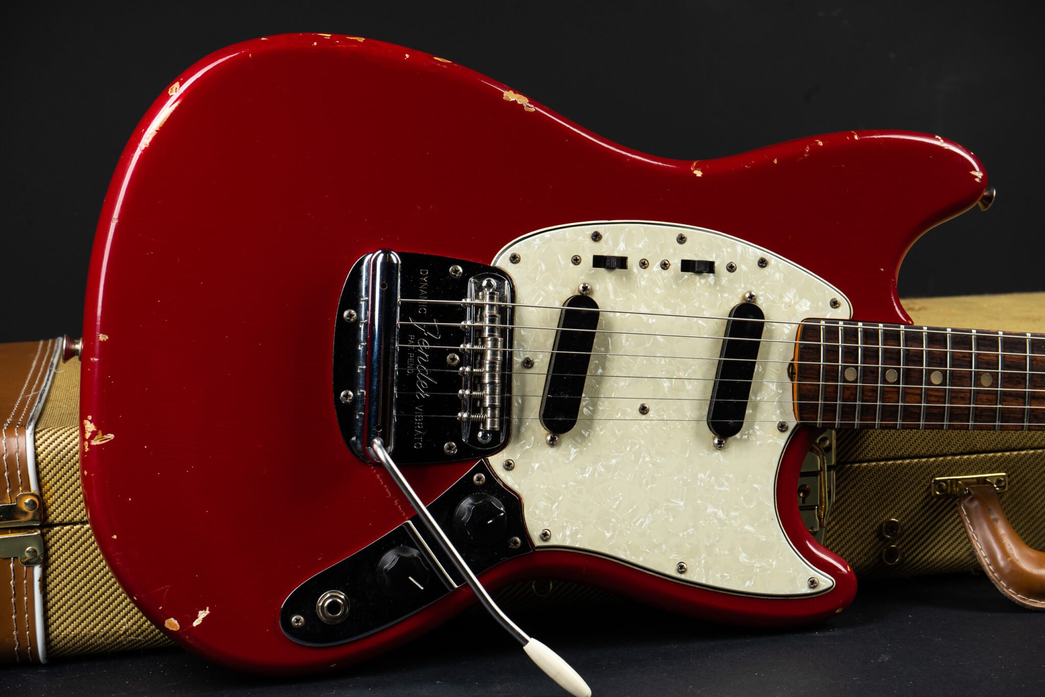 1966 Fender Mustang – Red – GuitarPoint