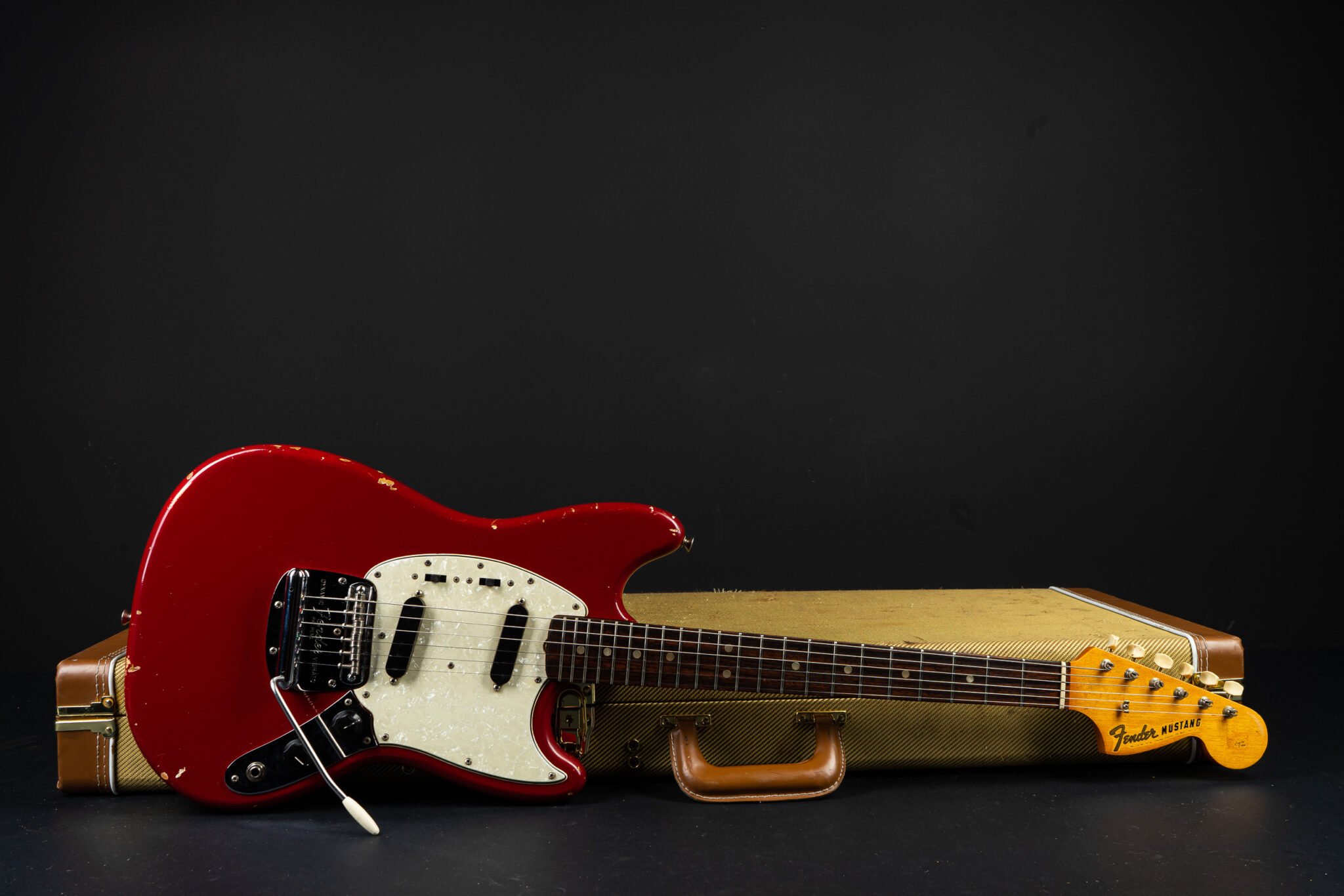 1966 Fender Mustang – Red – GuitarPoint