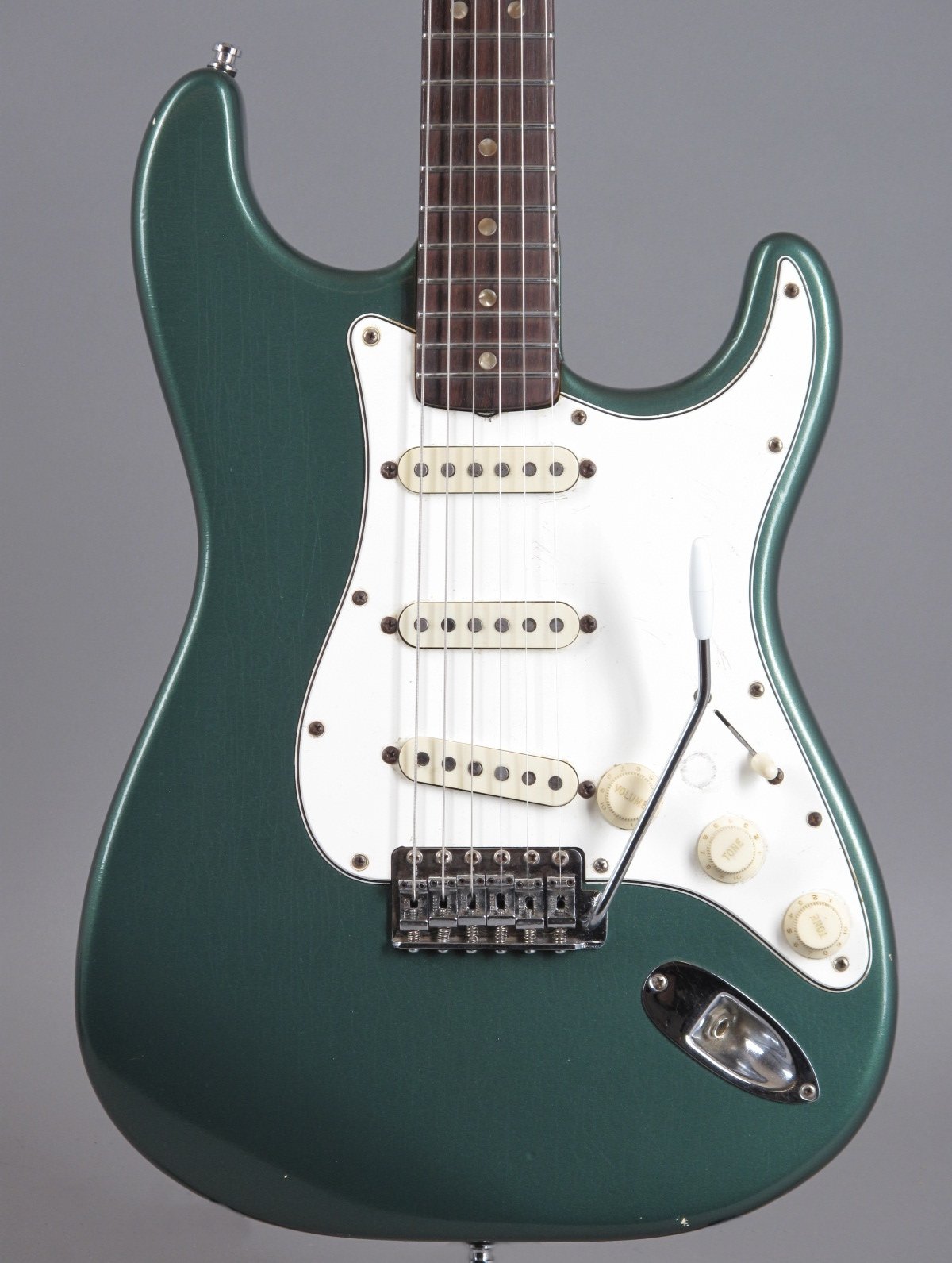 fender strat green