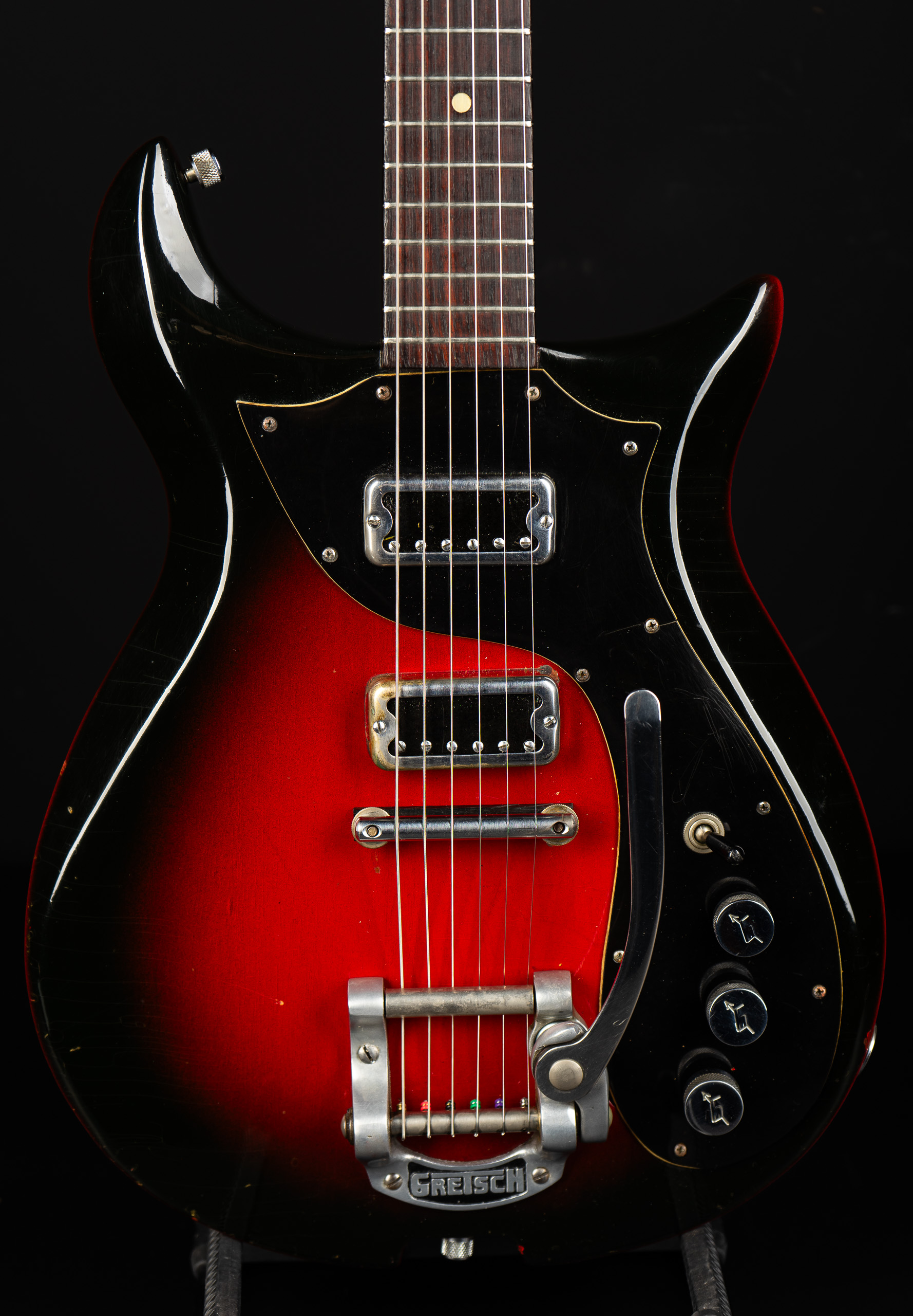 1966 Gretsch 6135 Corvette – Red Burst – GuitarPoint