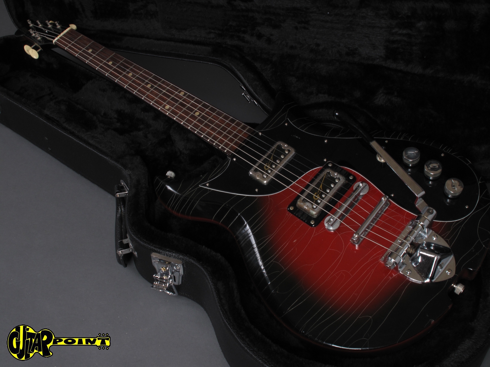 1966 Gretsch 6135 Corvette – Red Burst – GuitarPoint