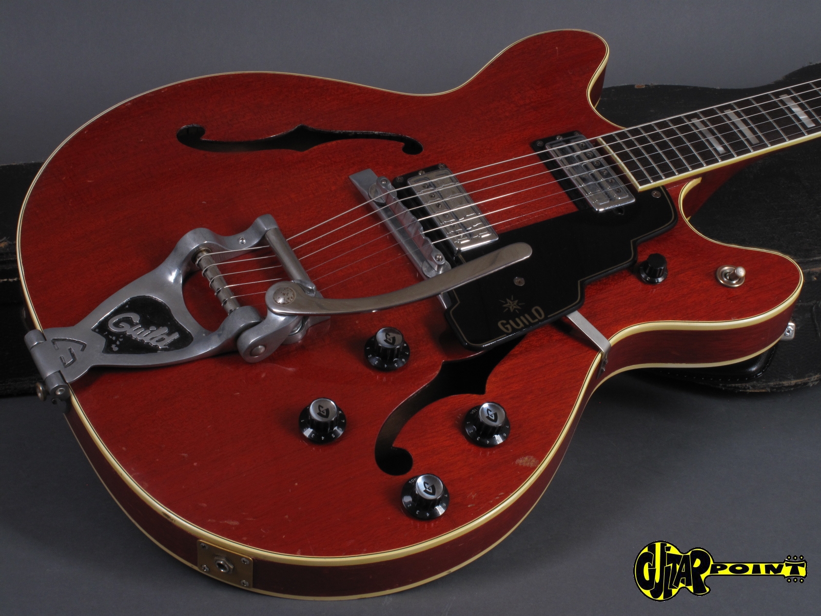 1966 Guild Starfire V – Cherry – GuitarPoint