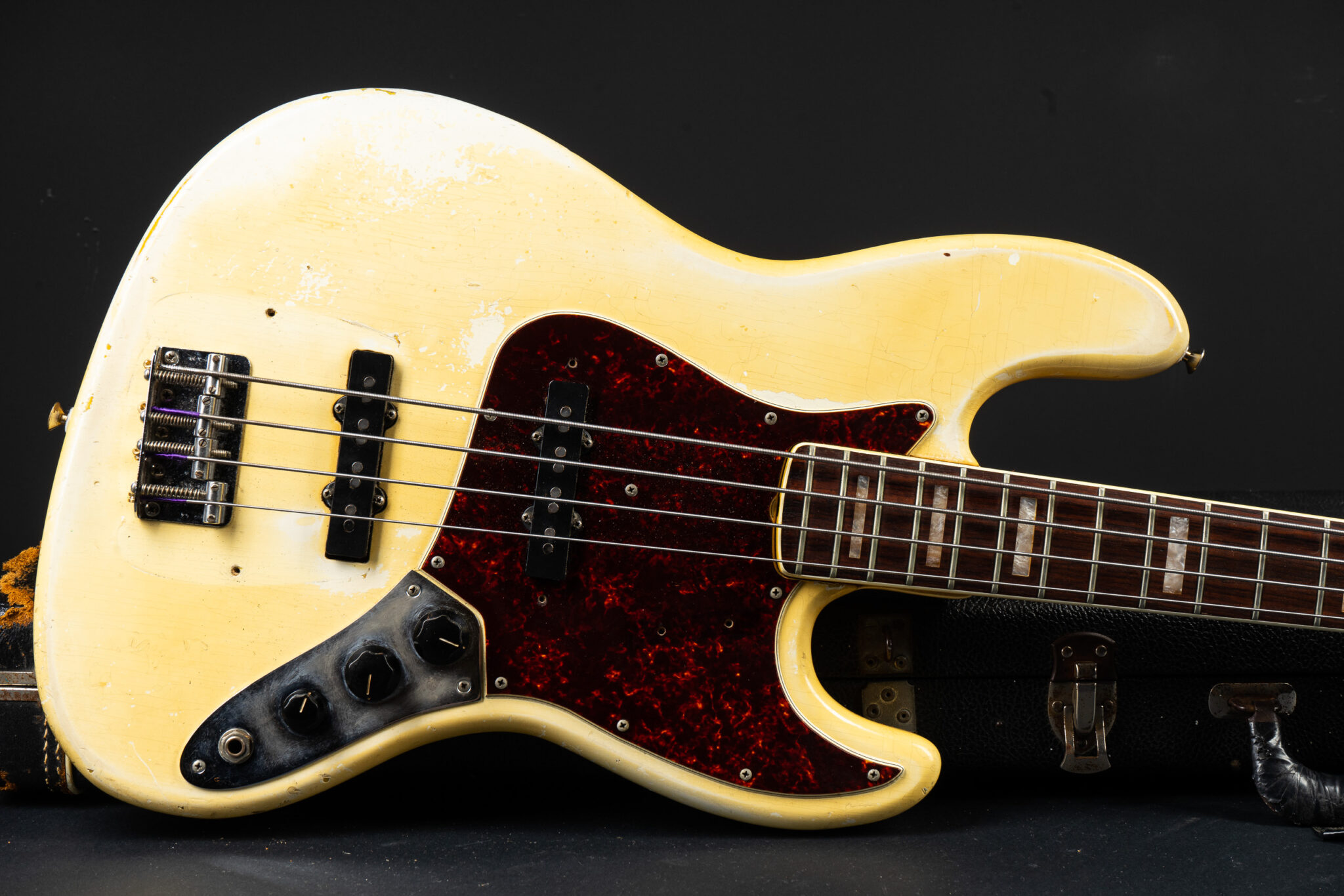 1968 Fender Jazz Bass – Olympic White w/matching headstock