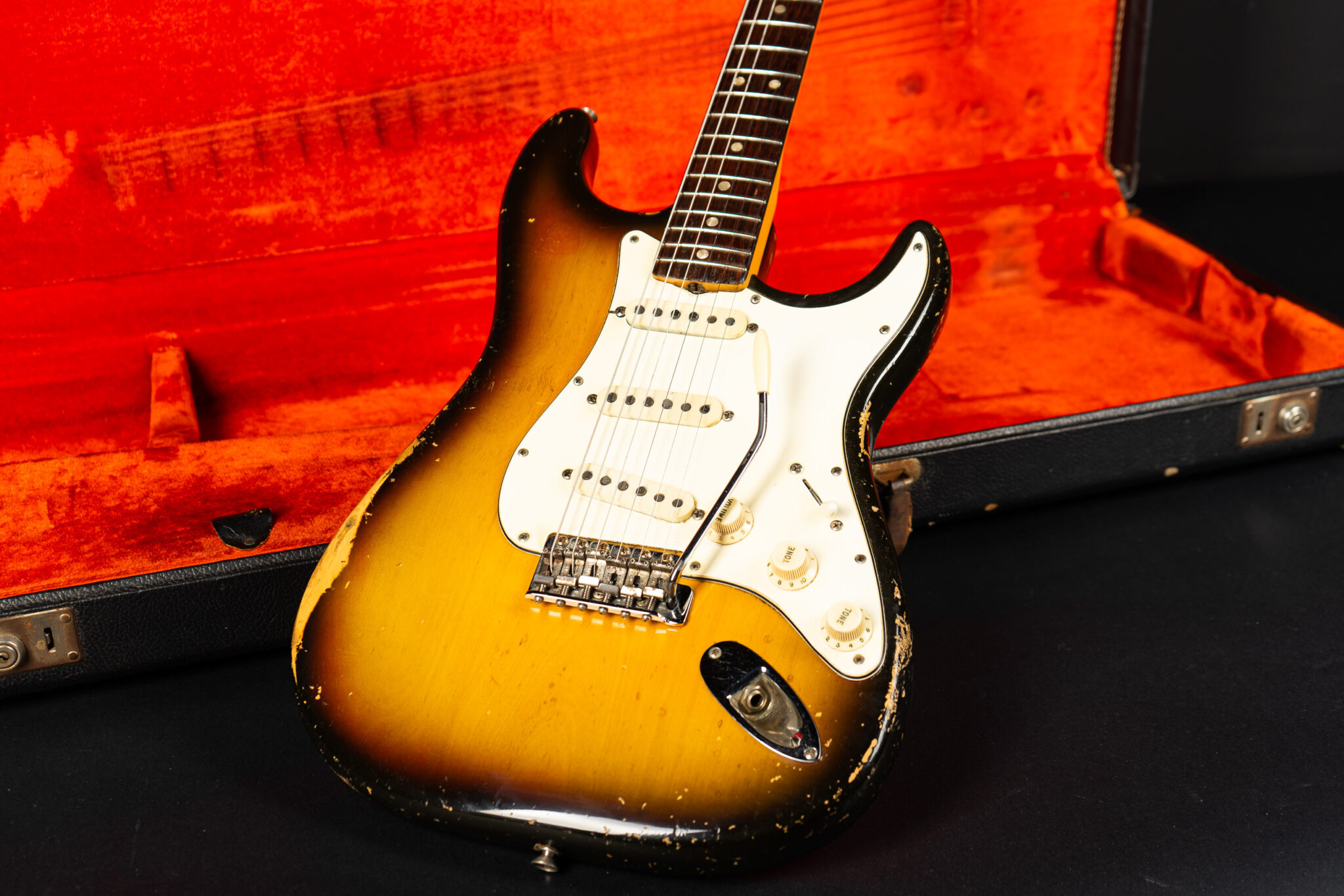 ★Custom oder HardRelic Sunburst Strato★ 1969 Fender Stratocaster – Sunburst – GuitarPoint