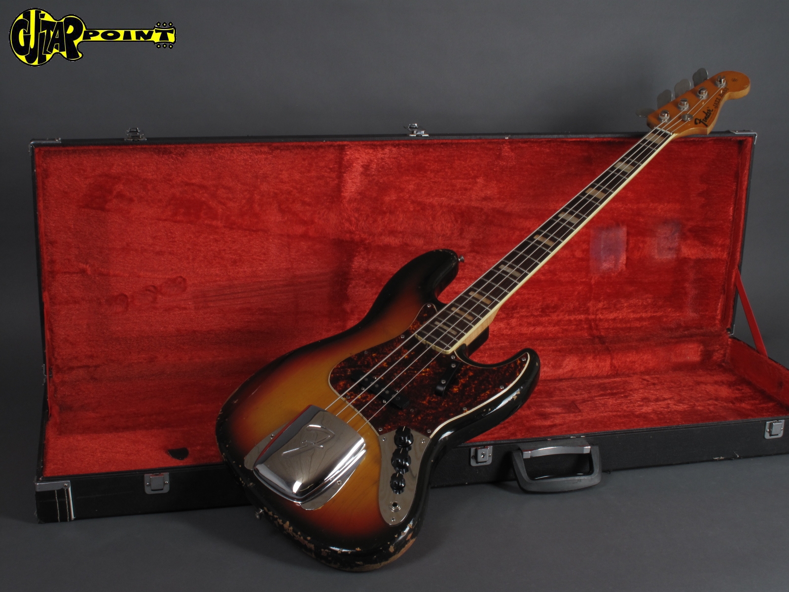 1971 Fender Jazz Bass – 3t-Sunburst – GuitarPoint