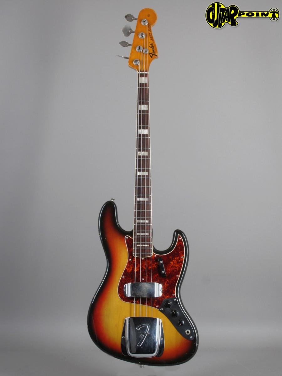 1971 Fender Jazz Bass 3t Sunburst Guitarpoint