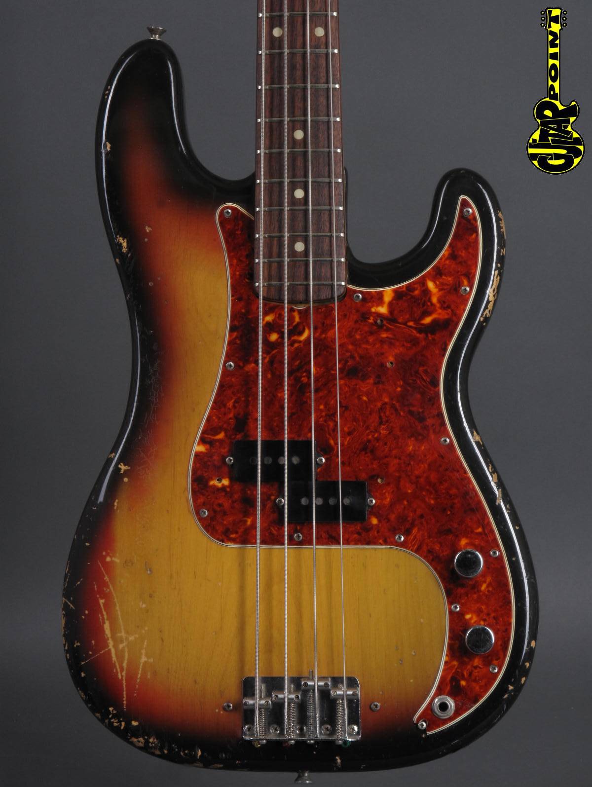 1971 Fender Precision Bass – 3t-Sunburst – GuitarPoint