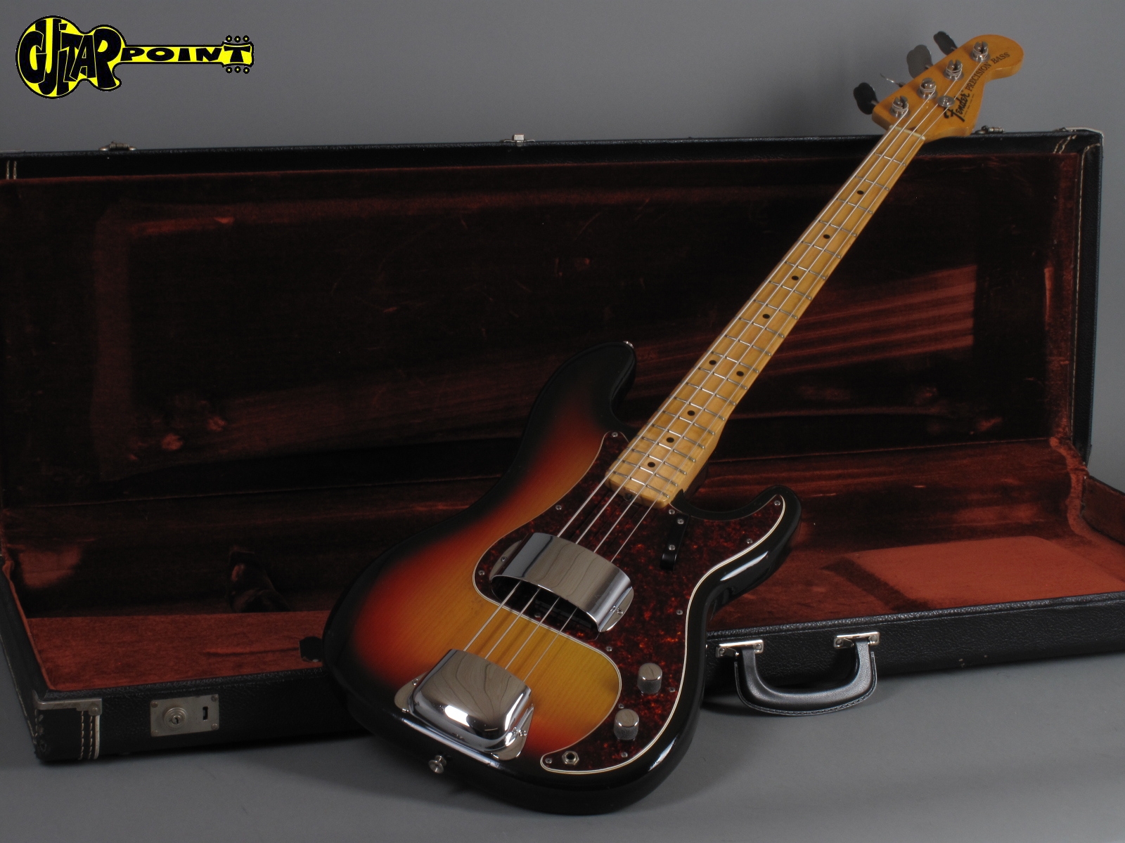 1973 Fender Precision Bass 3t Sunburst Guitarpoint