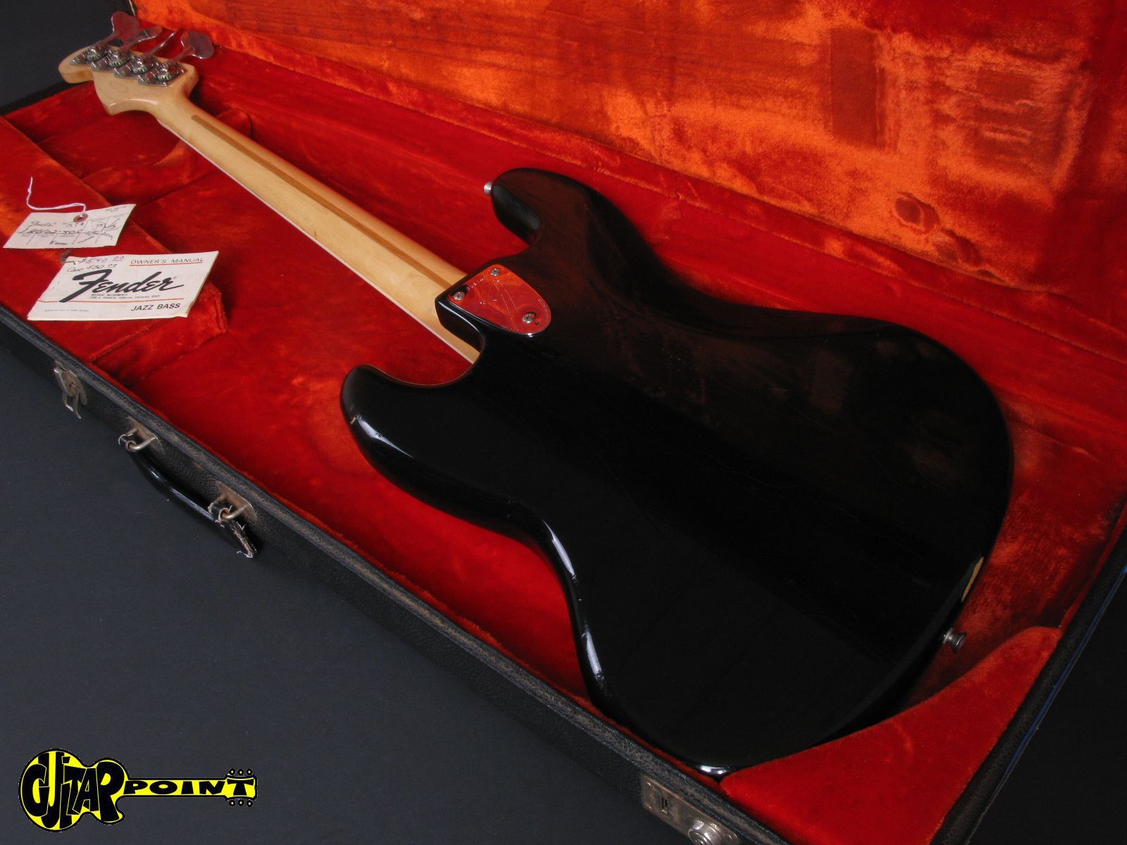 1974 Fender Jazz Bass – Black – 3,85Kg !!! – GuitarPoint