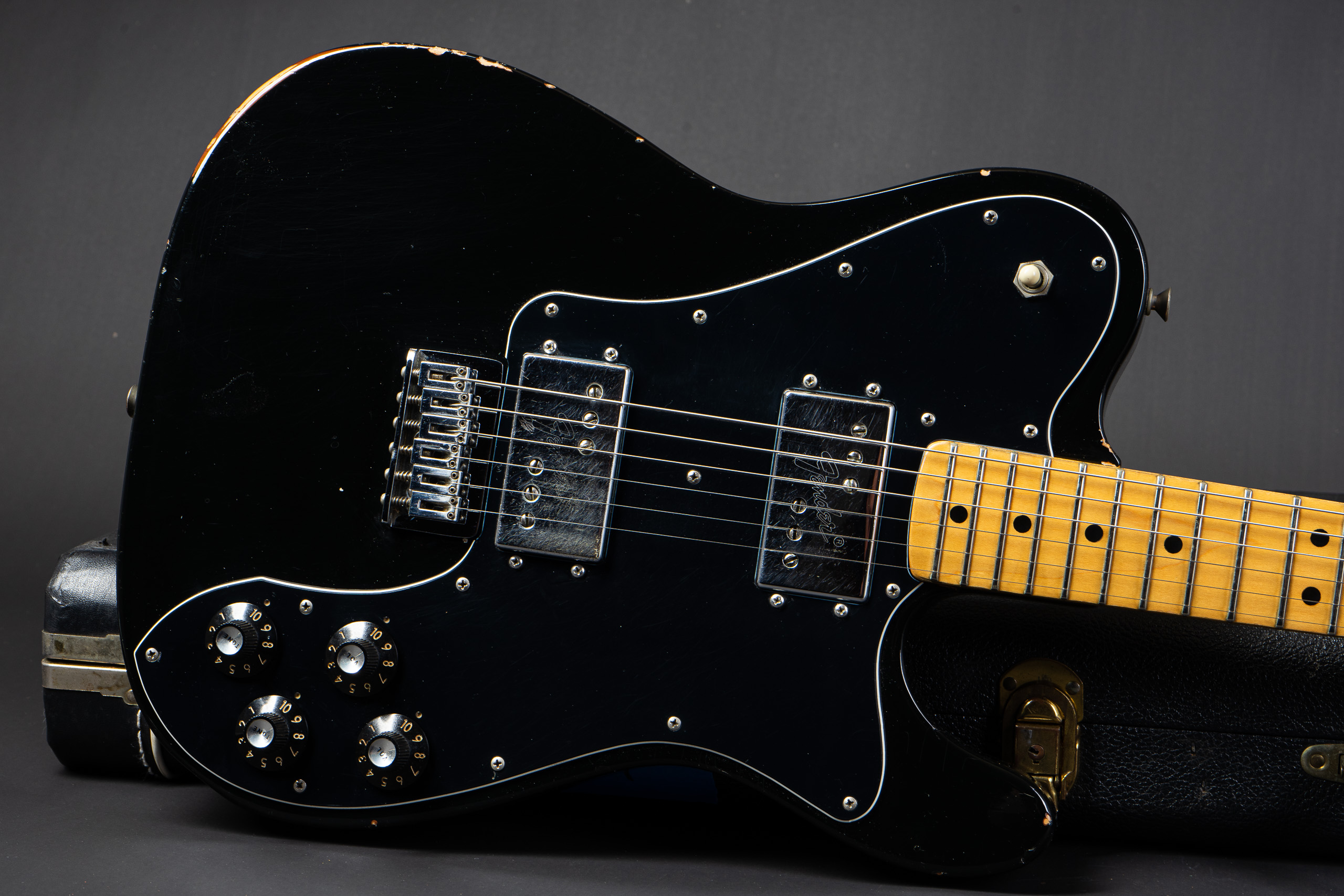 1974 Fender Telecaster Deluxe - Black - GuitarPoint