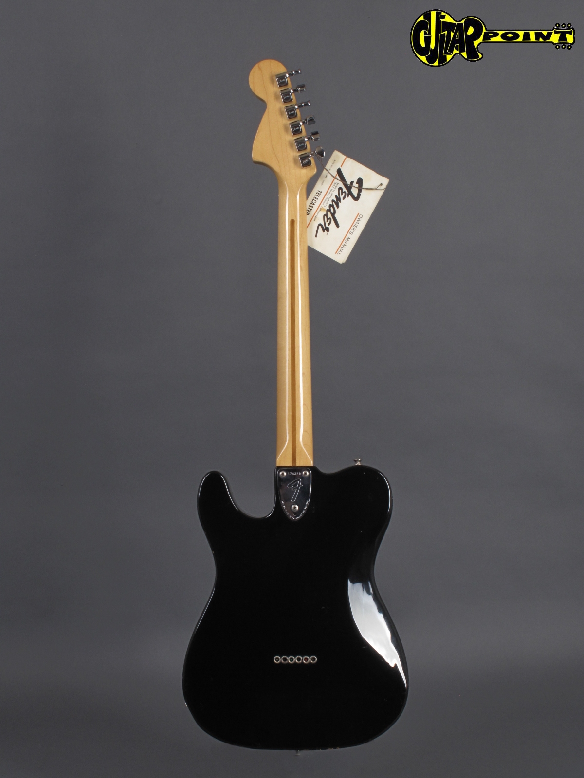 1974 Fender Telecaster DeLuxe – Black – GuitarPoint 1974 Fender Telecaster DeLuxe – Black – GuitarPoint