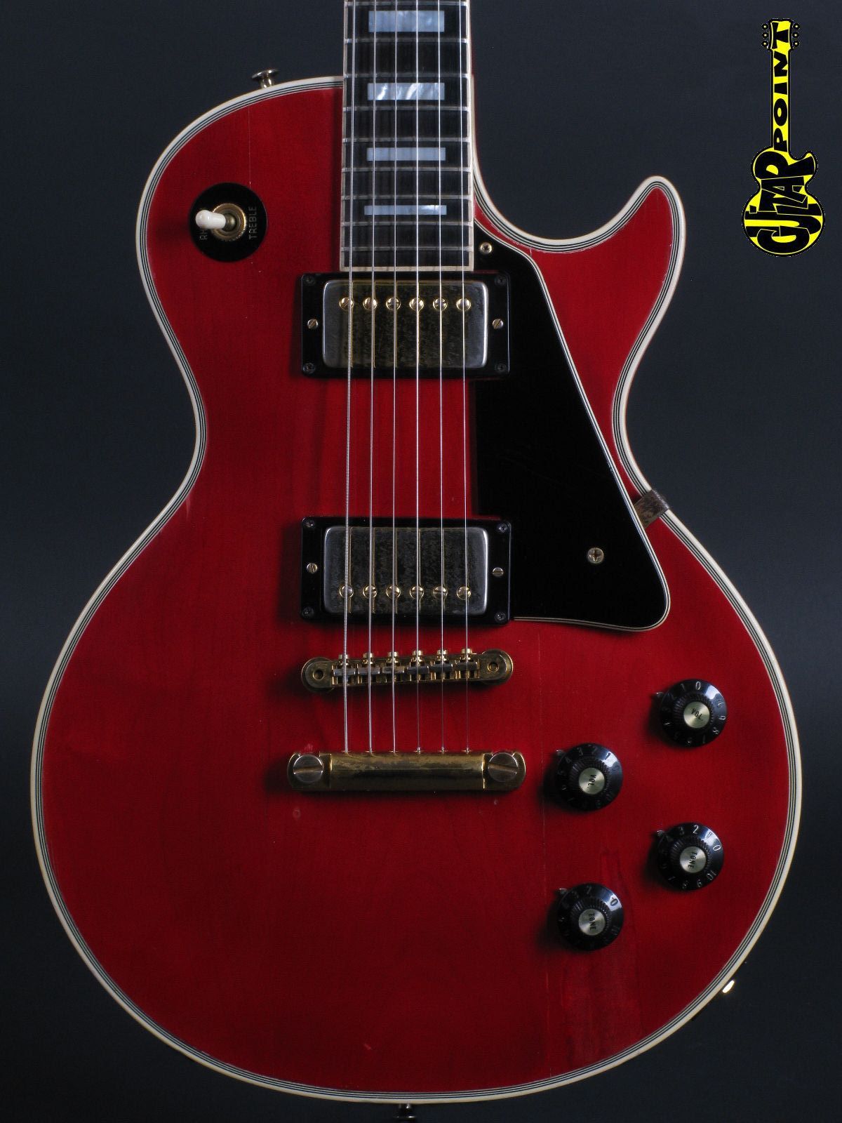 gibson les paul custom cherry red