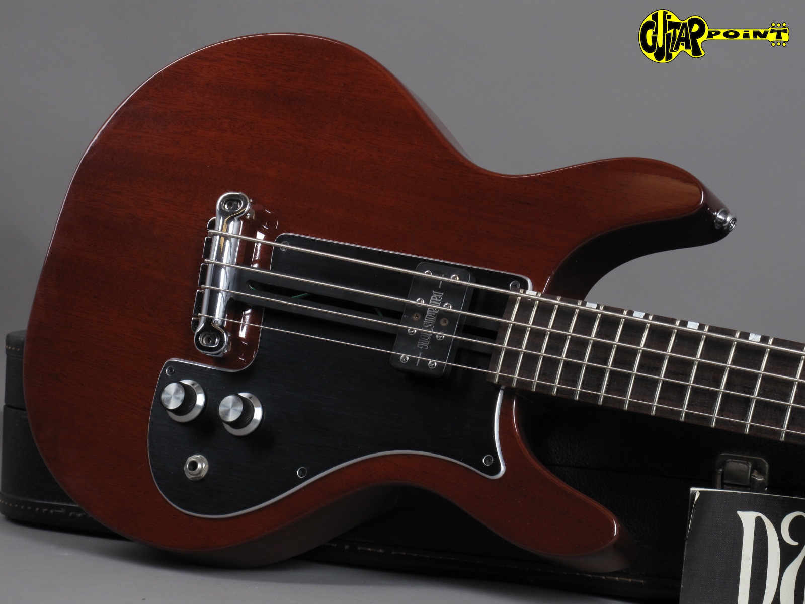 1975 Dan Armstrong 342 4 String Bass Cherry Guitarpoint 