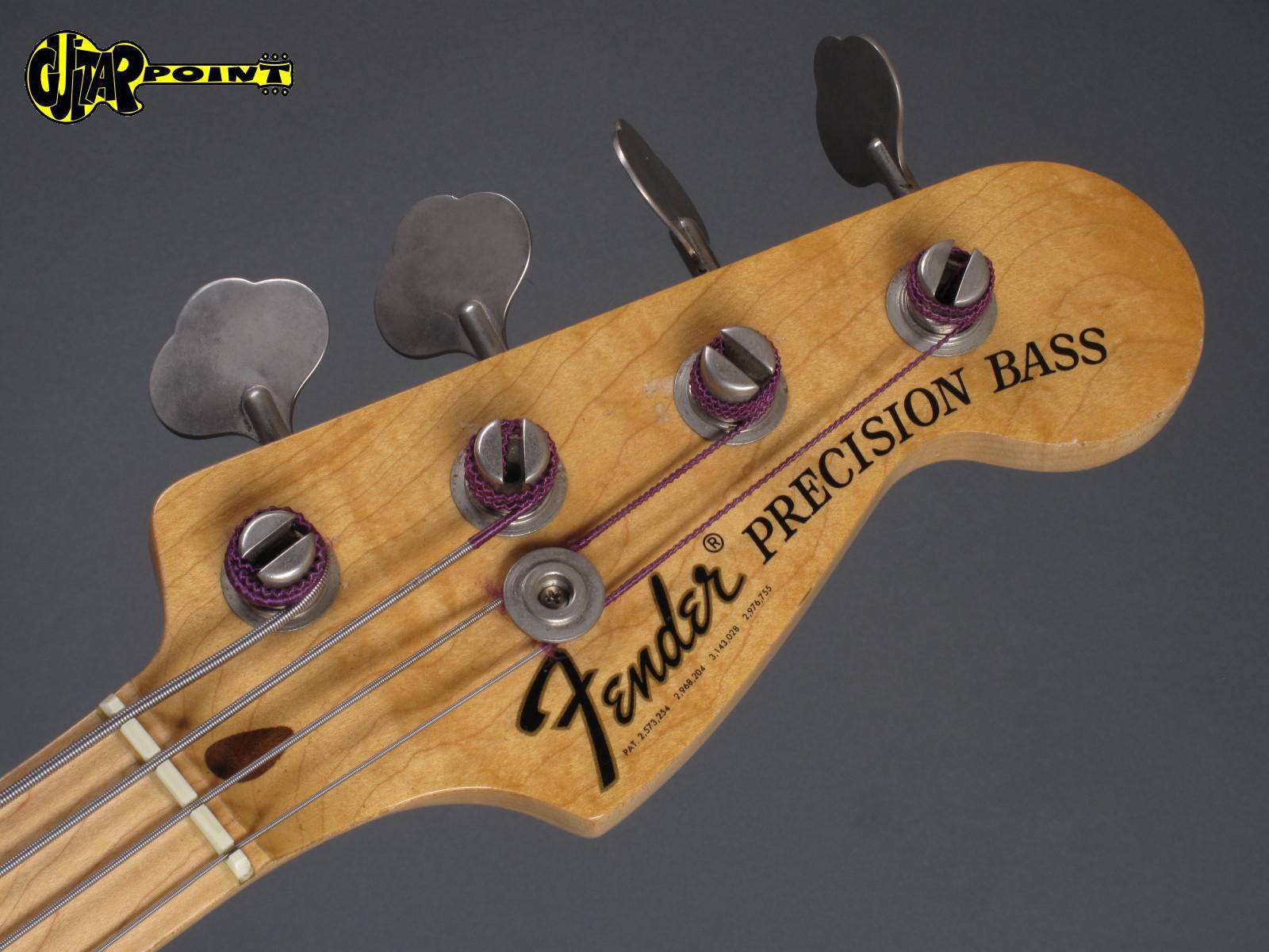 1975 Fender Precision Bass – 3-tone Sunburst – GuitarPoint