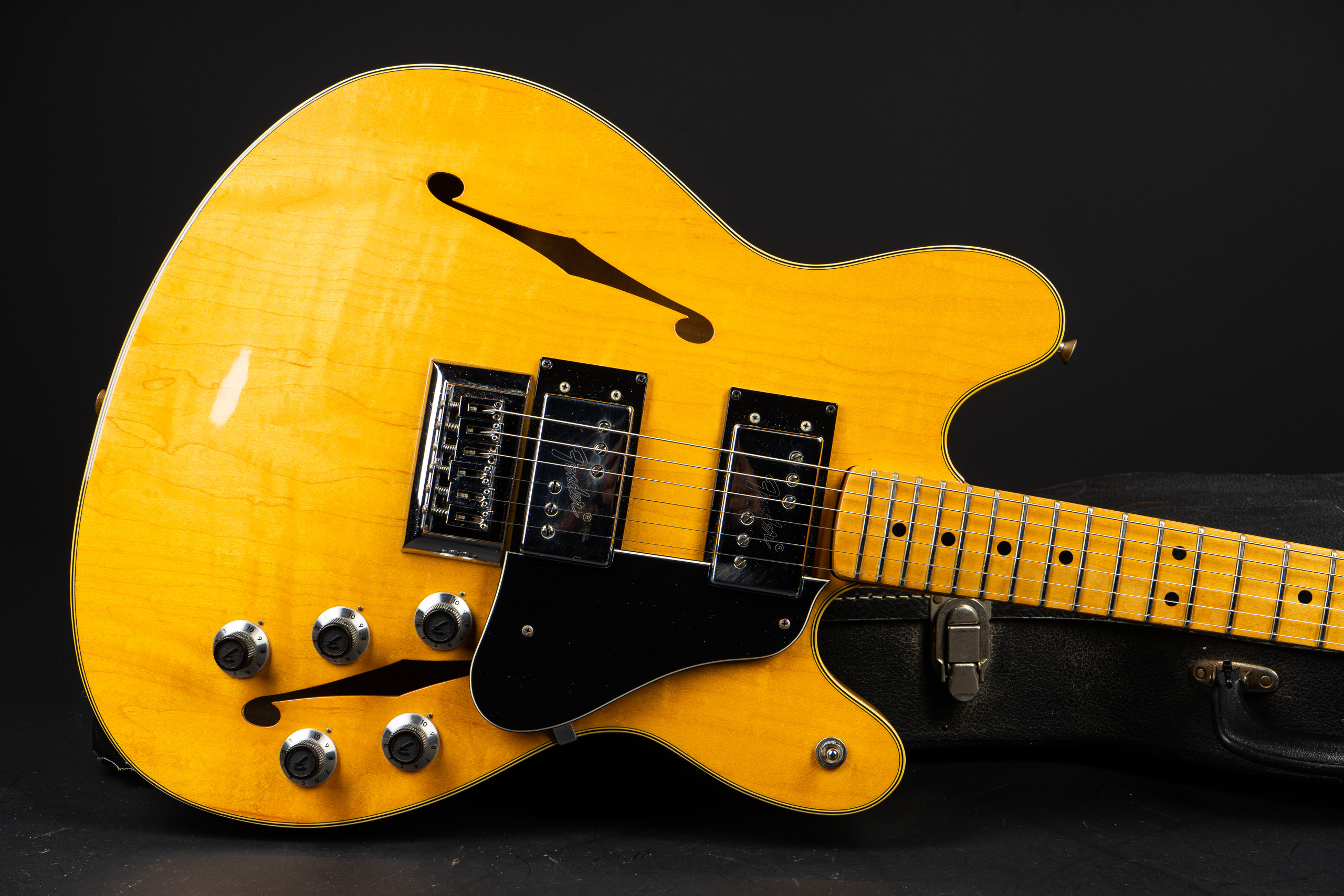 1976 Fender Starcaster – Natural …Flamed! – GuitarPoint