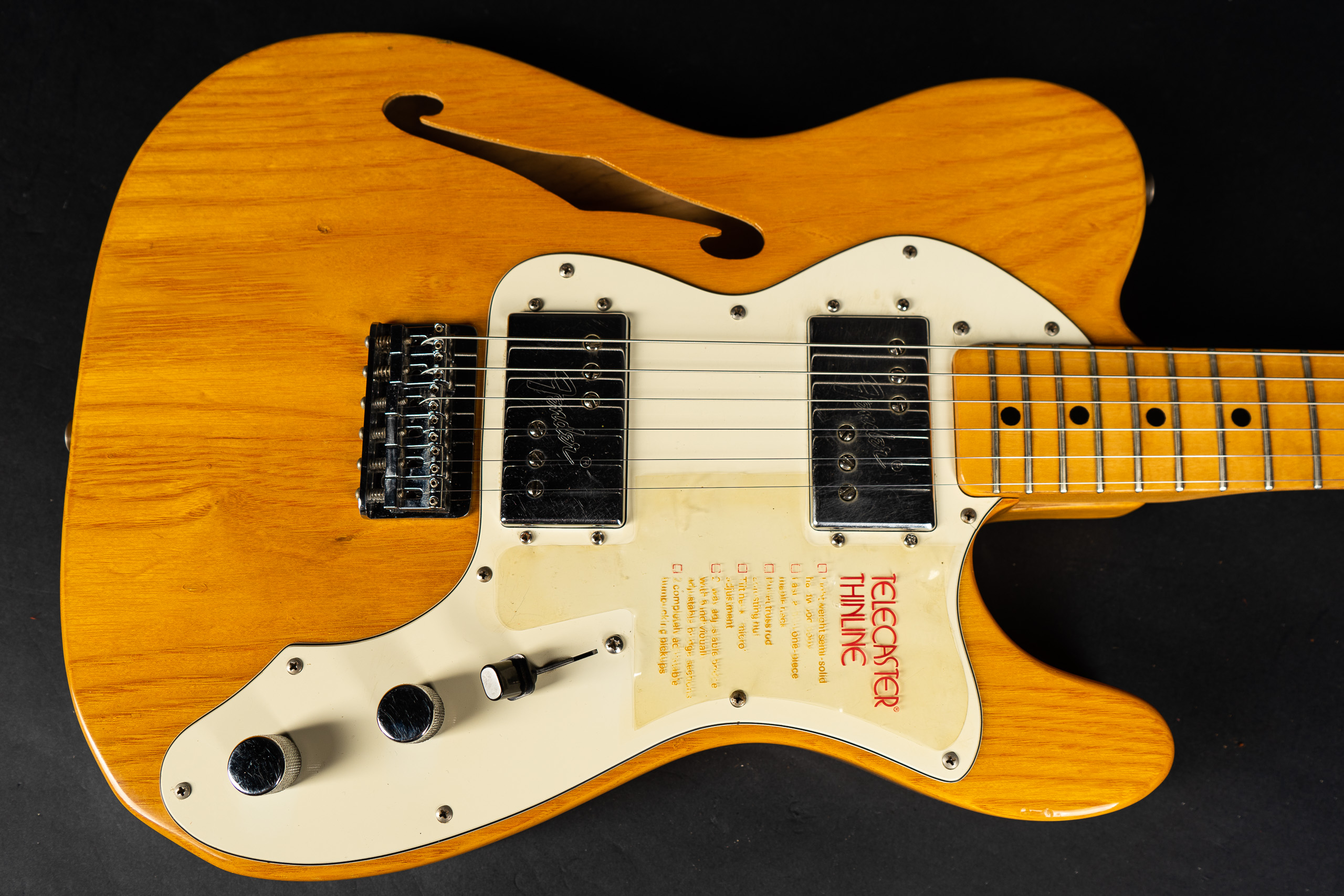 1976 Fender Telecaster Thinline - Natural - GuitarPoint