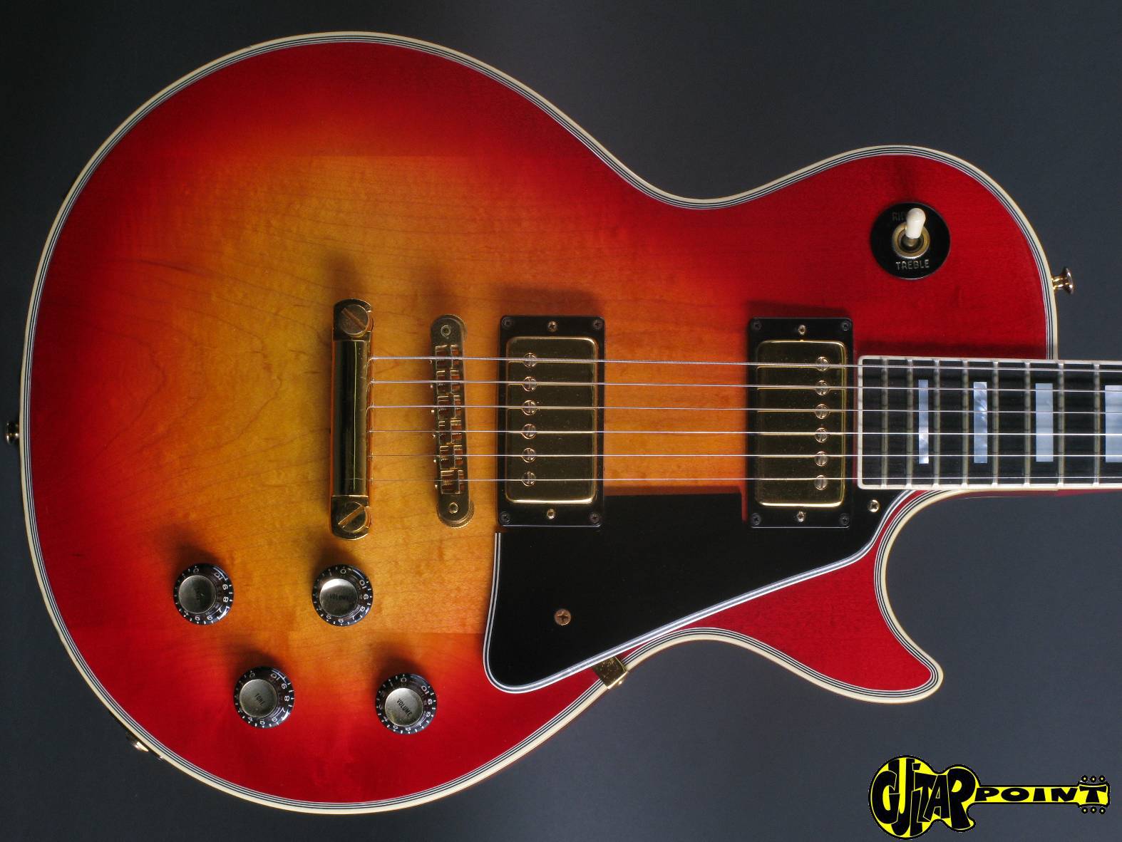 1976 gibson les paul custom cherry sunburst