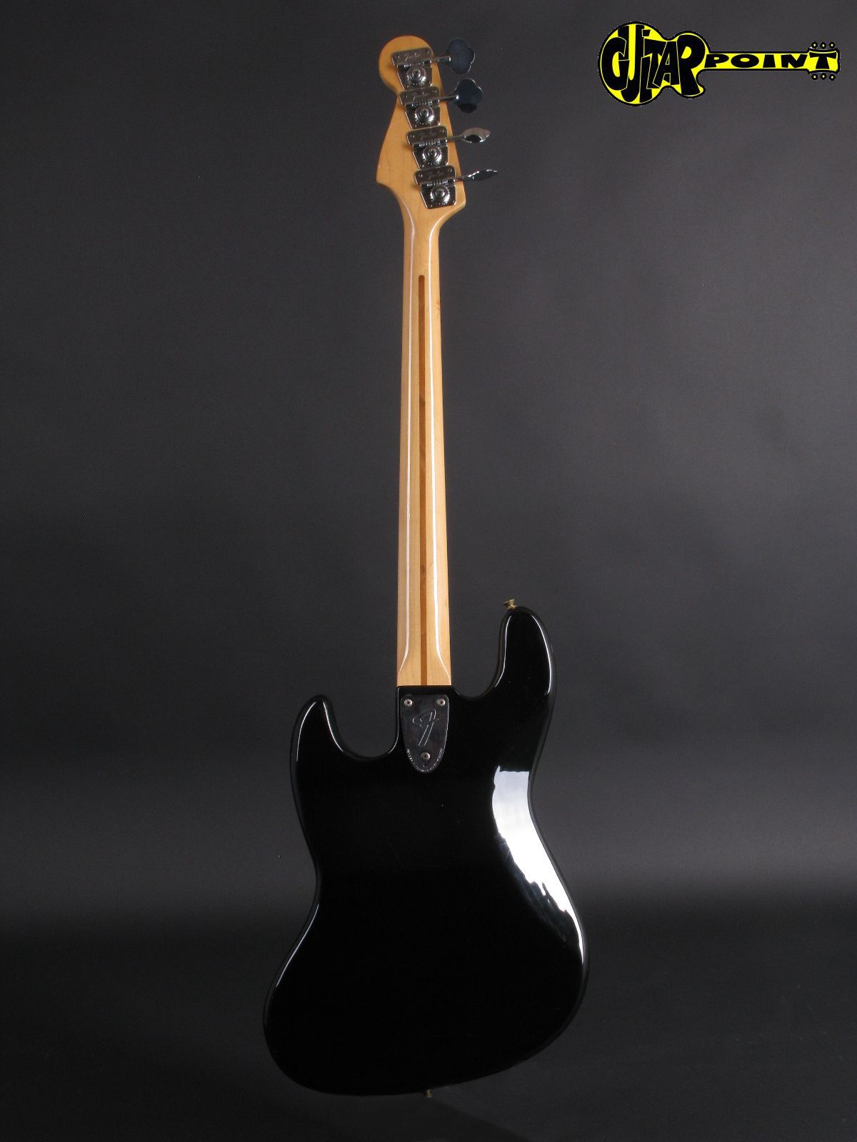 1977 Fender Jazz Bass – Black – GuitarPoint