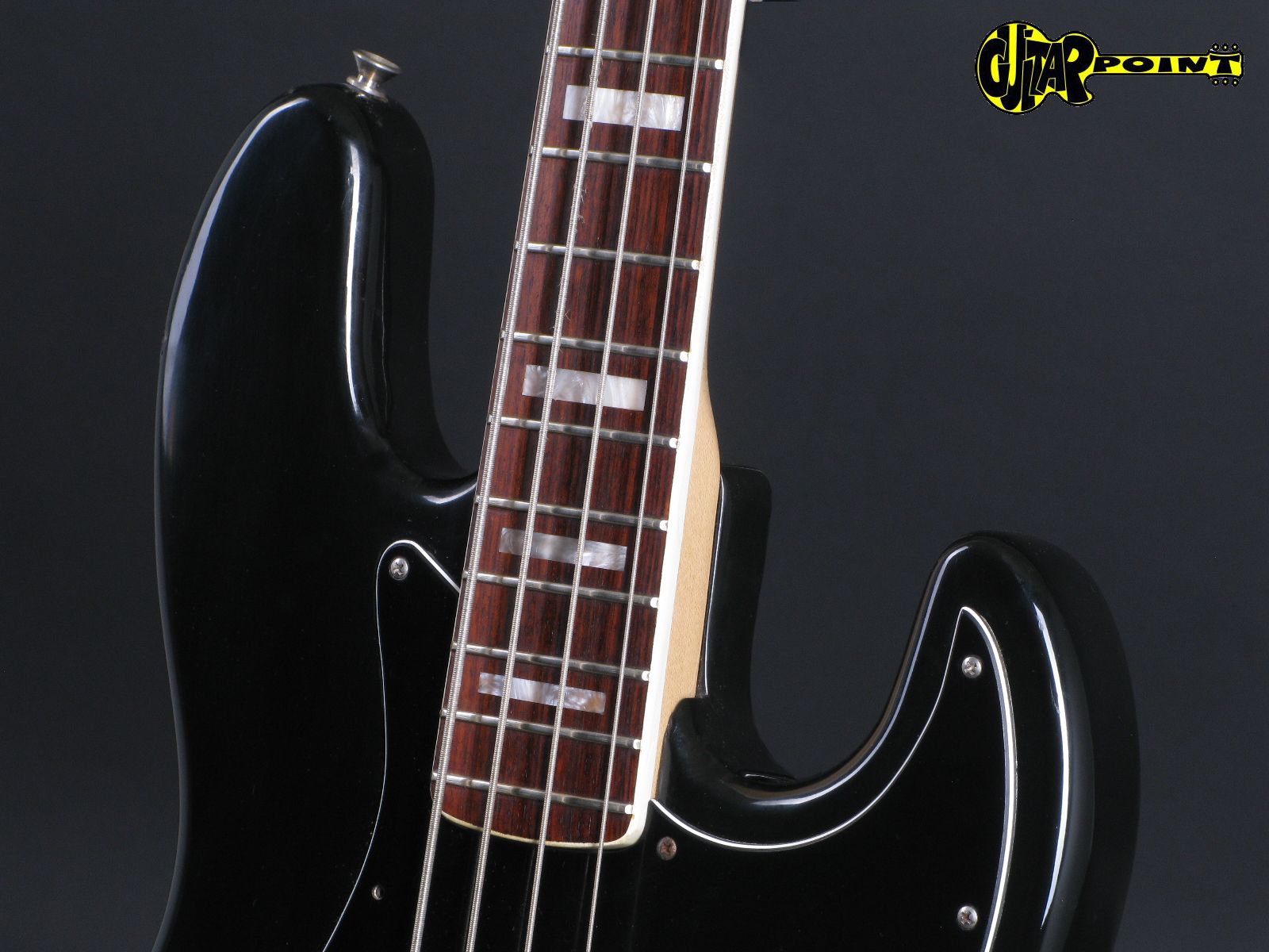 fender jazz bass black block inlays