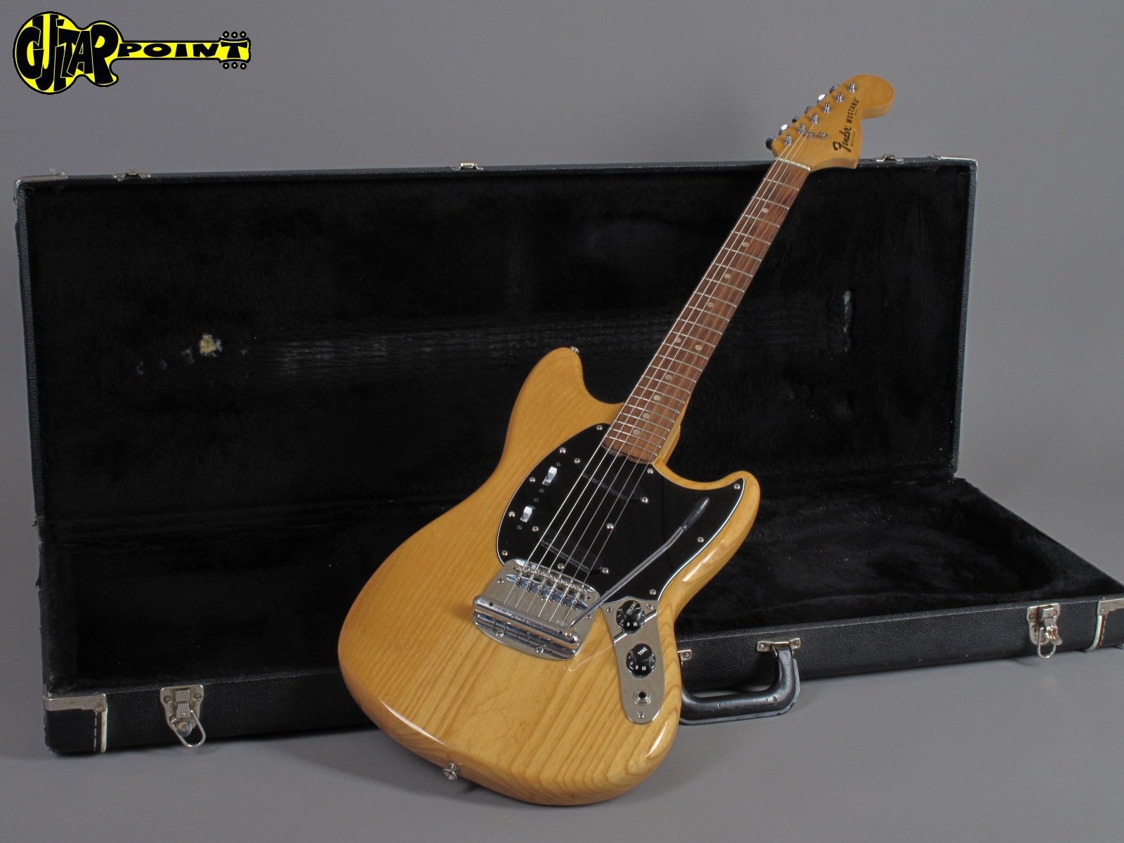 1977 Fender Mustang - Natural - GuitarPoint