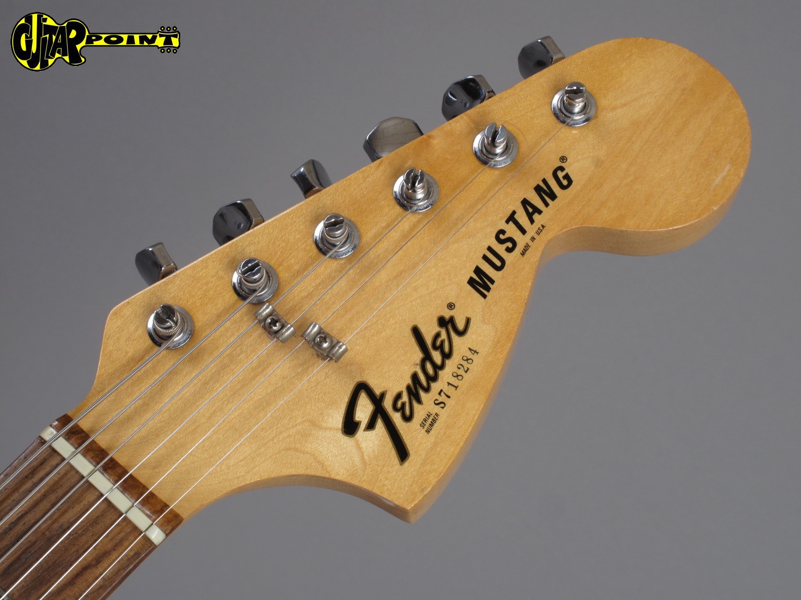 1977 Fender Mustang – Natural – GuitarPoint