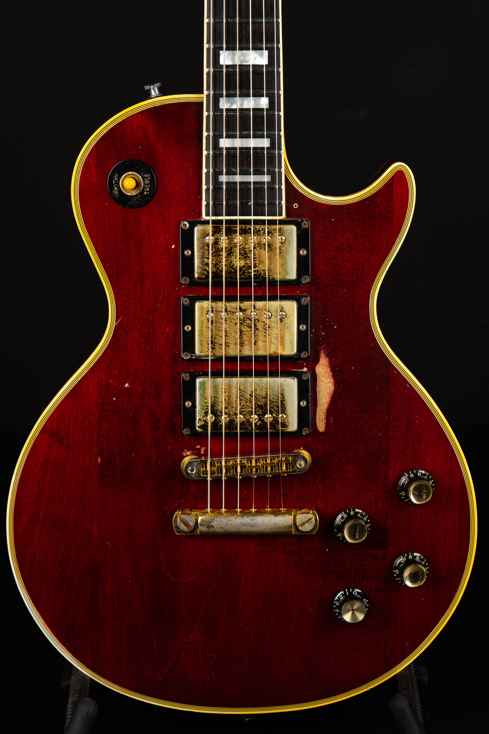 1977 Gibson Les Paul Custom 3 Pickup – Wine Red – GuitarPoint