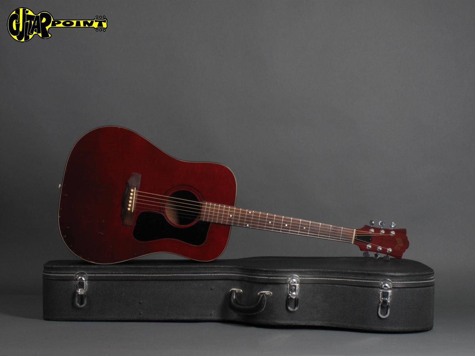 1977 Guild D-25C – Cherry “Made in USA” – GuitarPoint