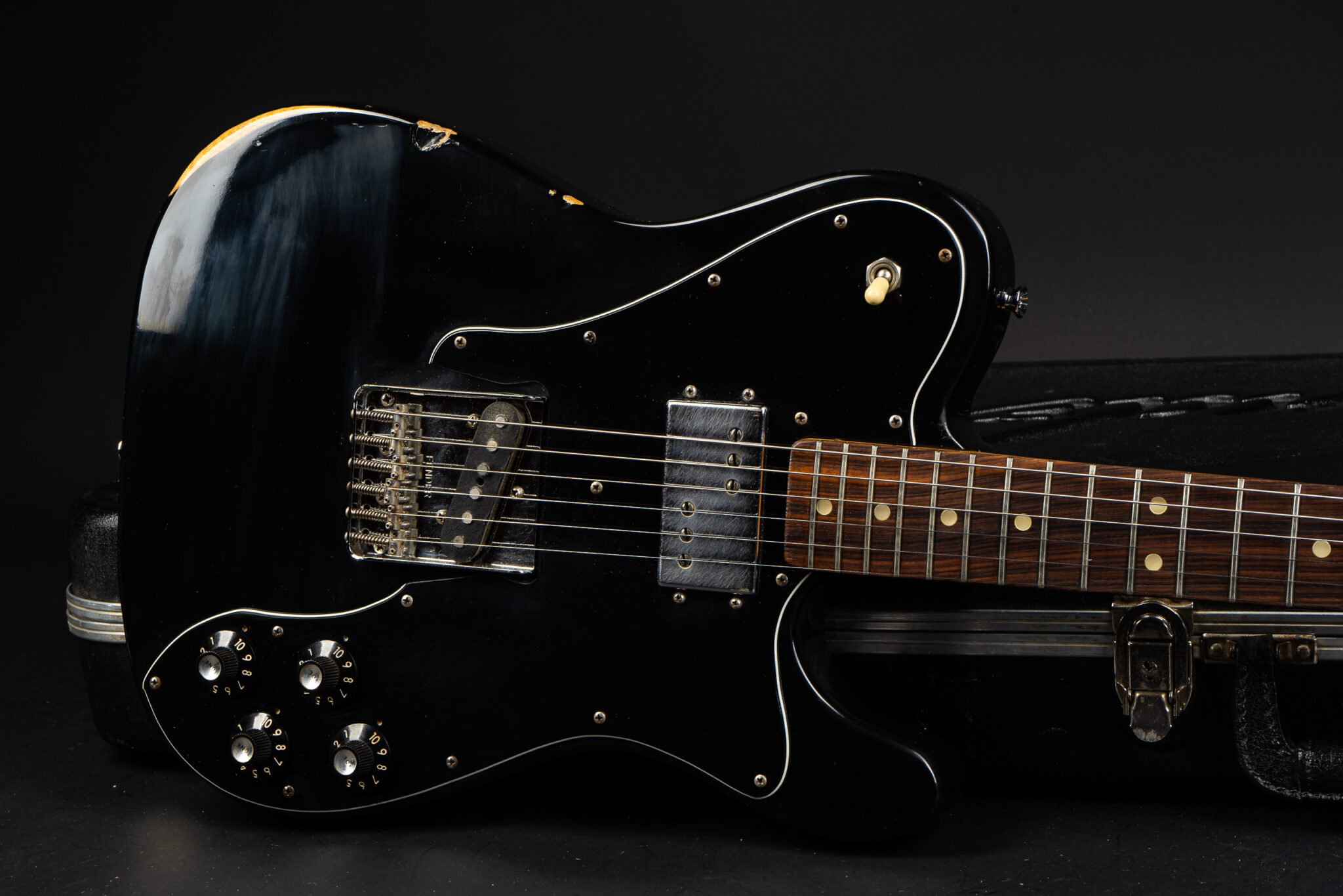 Fender telecaster deals custom black 1978